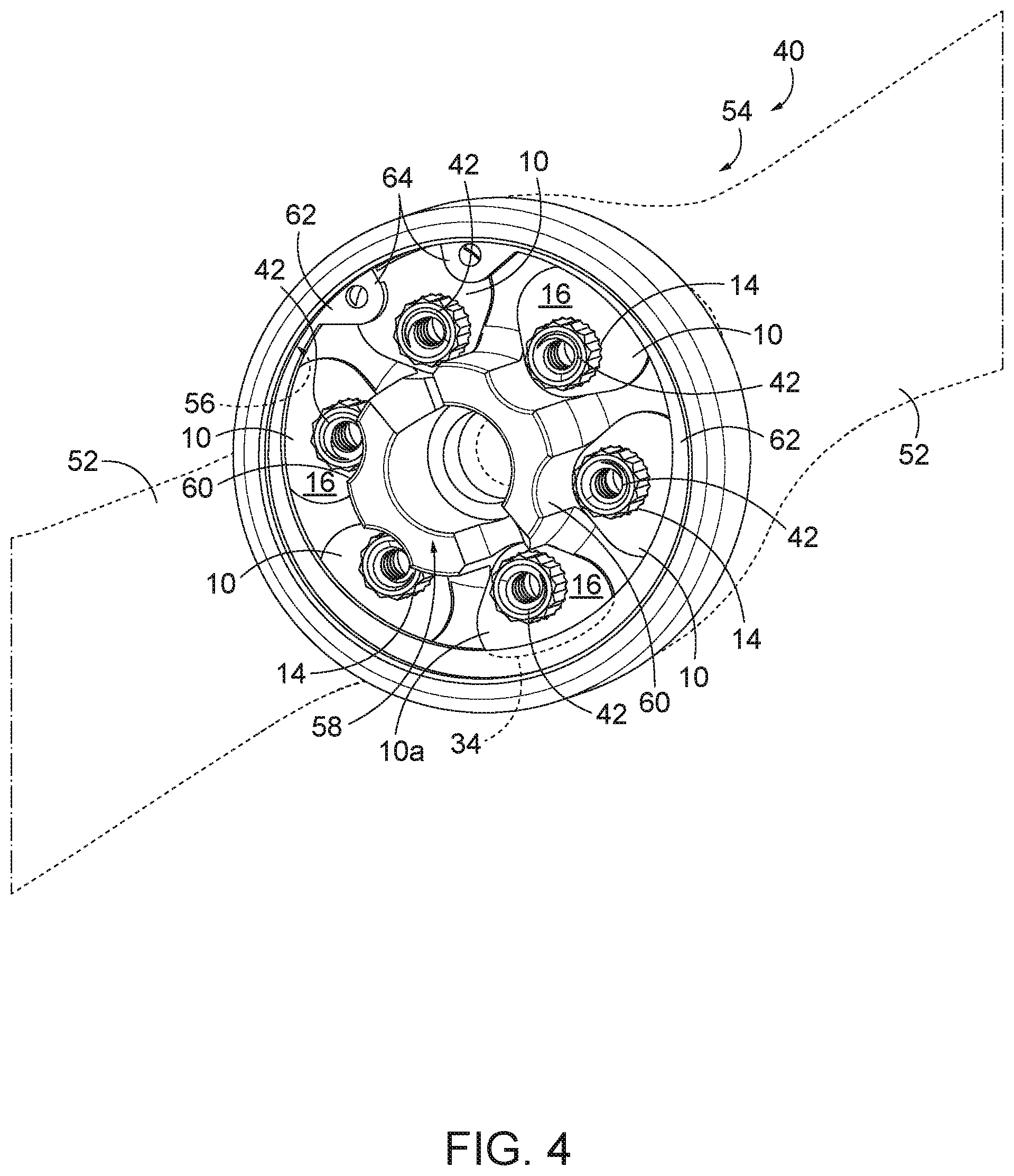 Patent US12104641 Figure 2 – Retention washers, propeller retention systems, and related methods