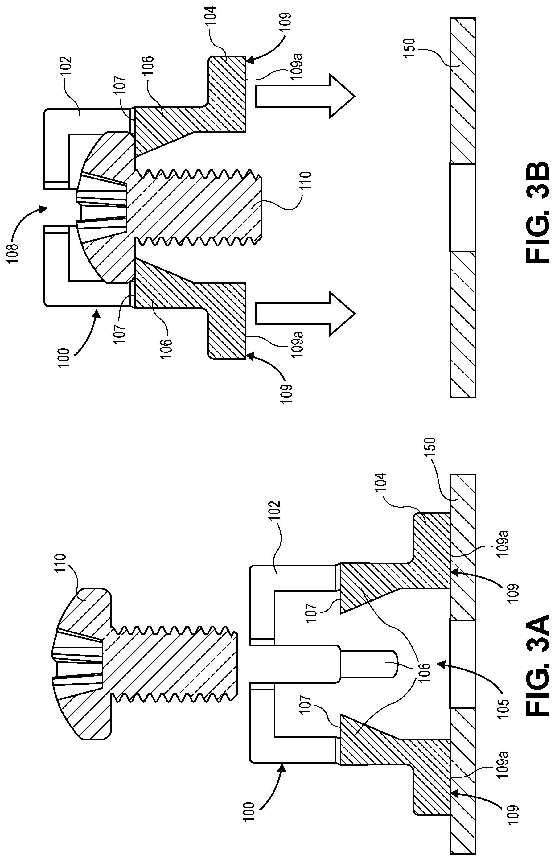Patent US12104642 Figure 5 – Flexible fastener captivator