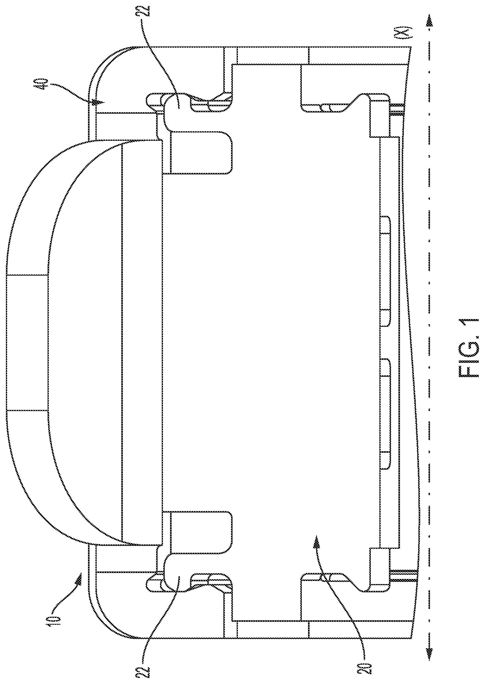 Patent US12104646 — Snap feature assembly and method — Figure 1