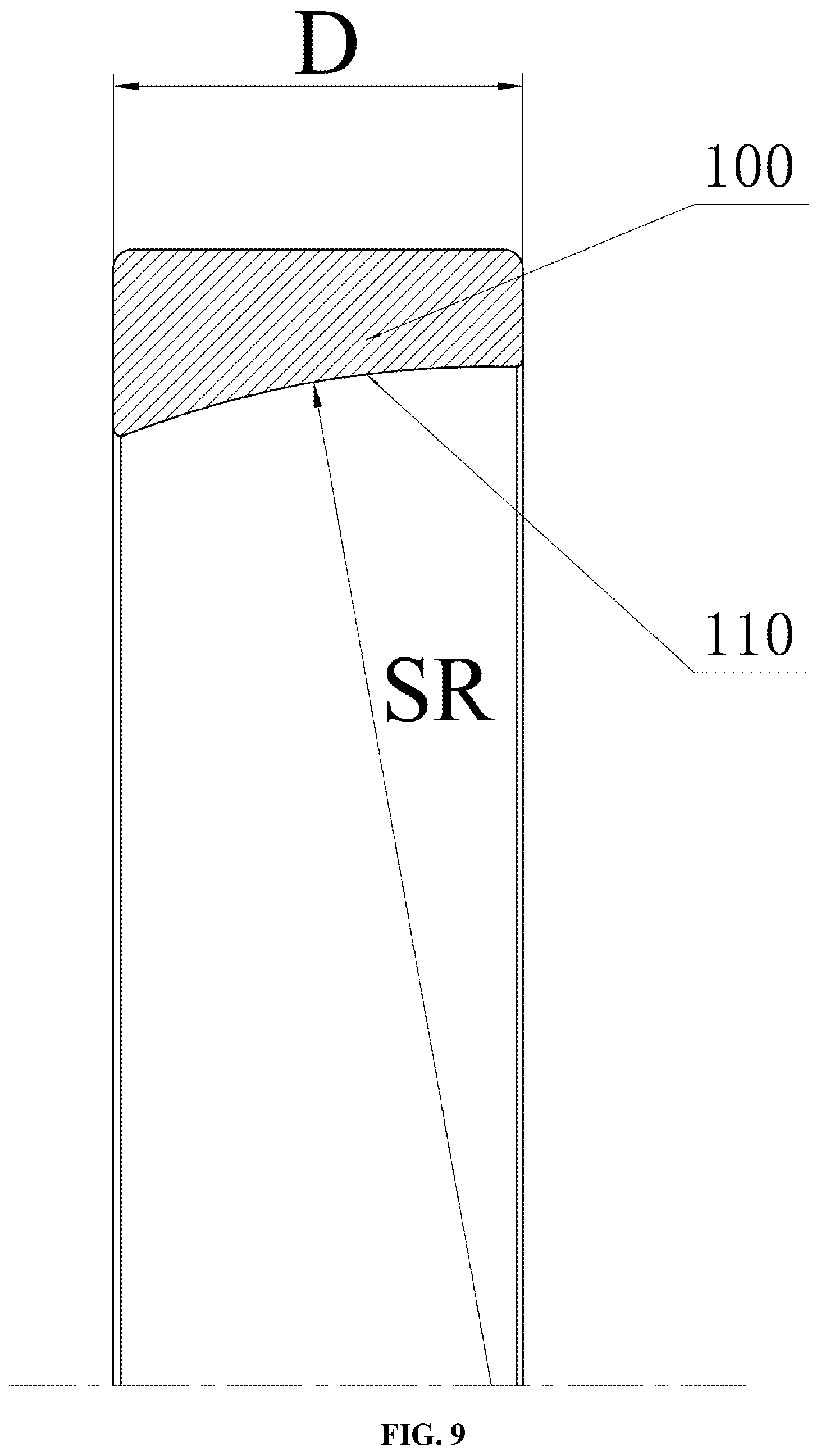Patent US12104647 Figure 9 – Angular contact self-aligning roller bearing