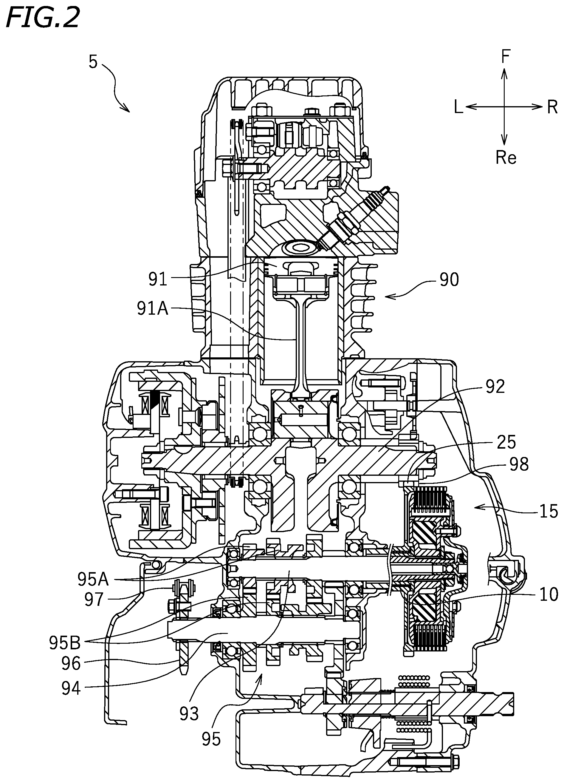 Patent US12104653 Figure 2 – Friction clutch and straddled vehicle including the same