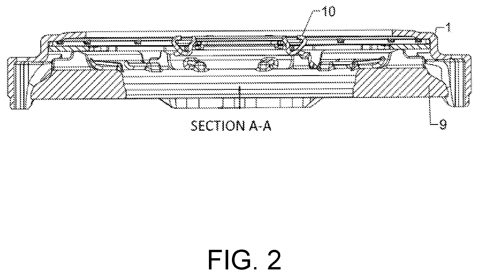 Patent US12104654 Figure 2 – Lining system with sensor