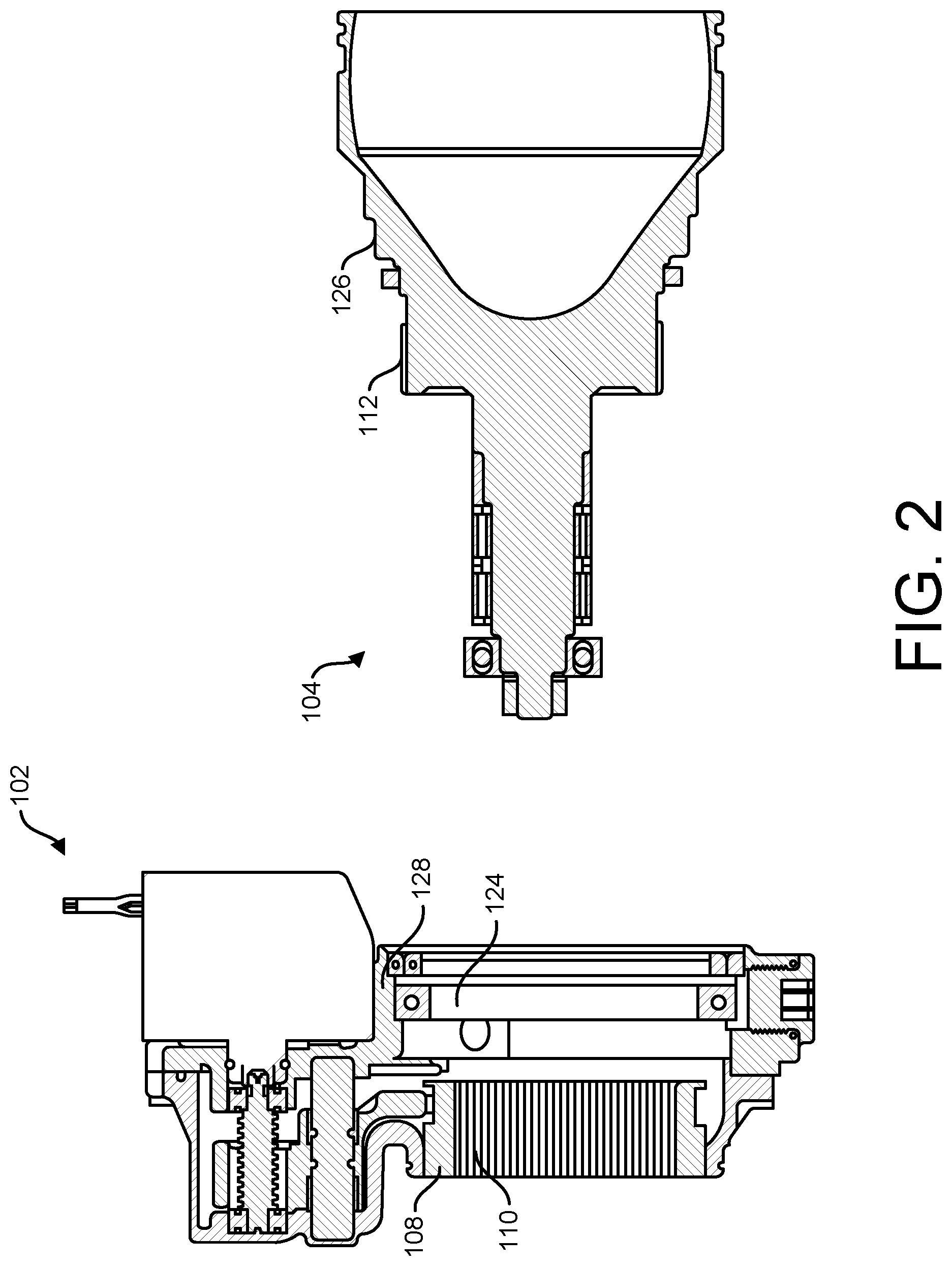 Patent US12104657 Figure 2 – Axle decoupler system with mechanical synchronizer