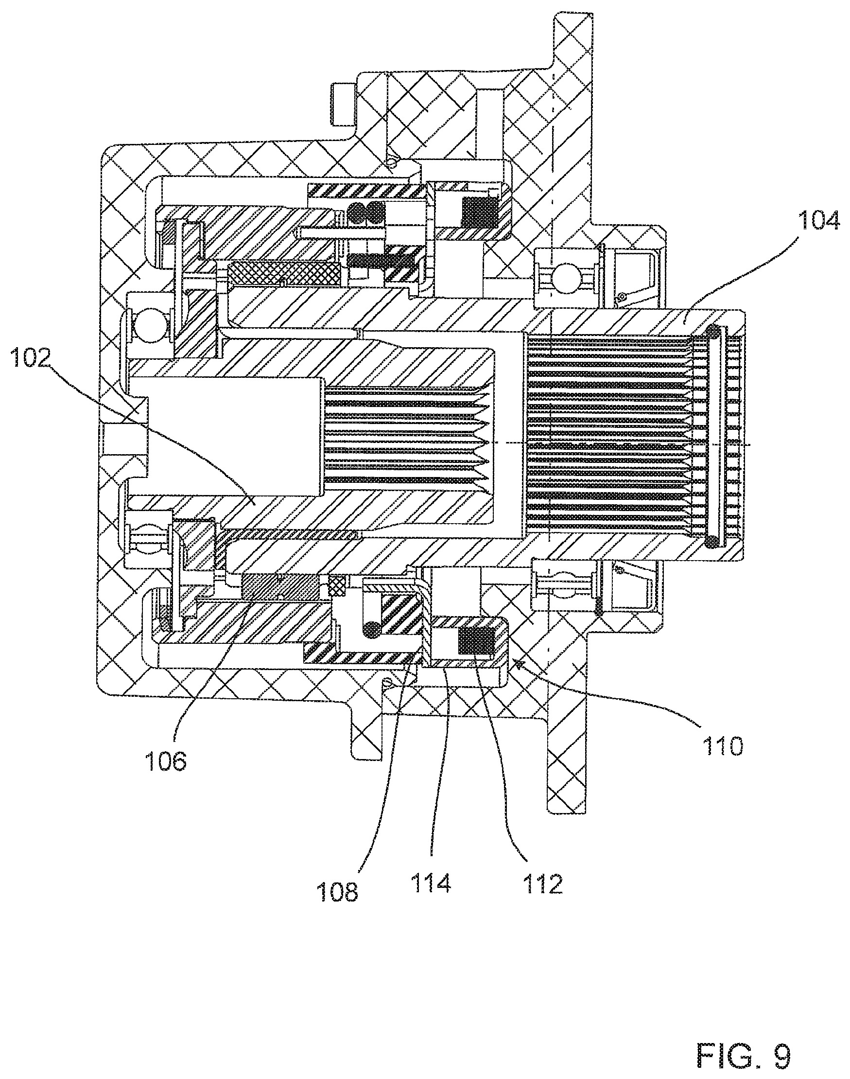 Patent US12104659 Figure 9 – Flexible armature plate for an electro-magnetic overrunning clutch