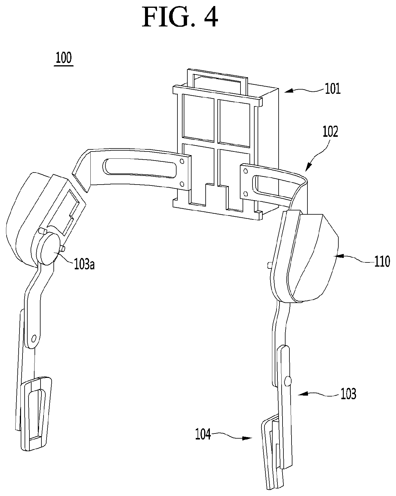 Patent US12104660 Figure 4 – Series elastic actuator