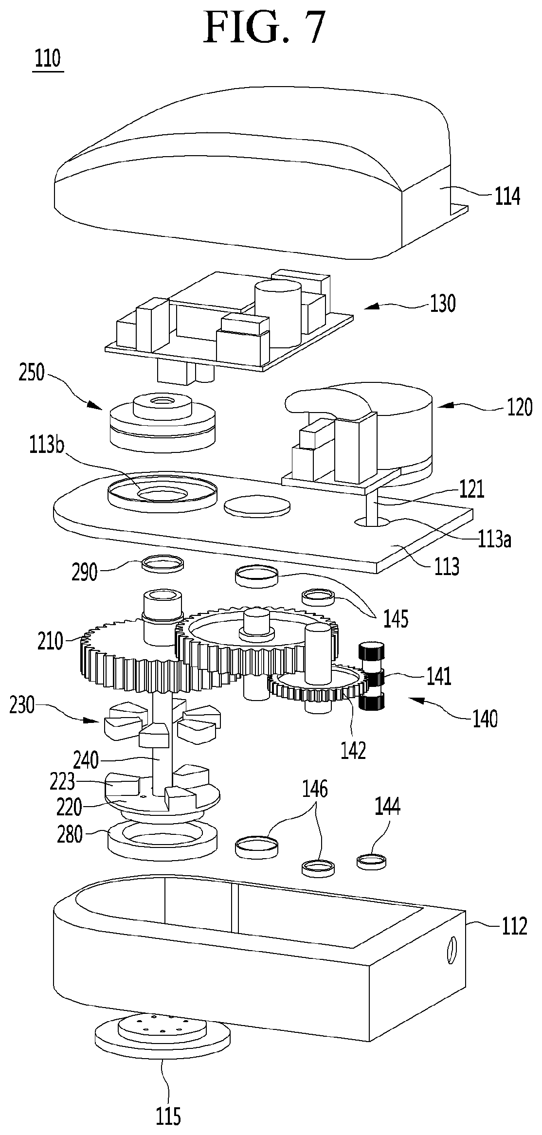 Patent US12104660 Figure 7 – Series elastic actuator