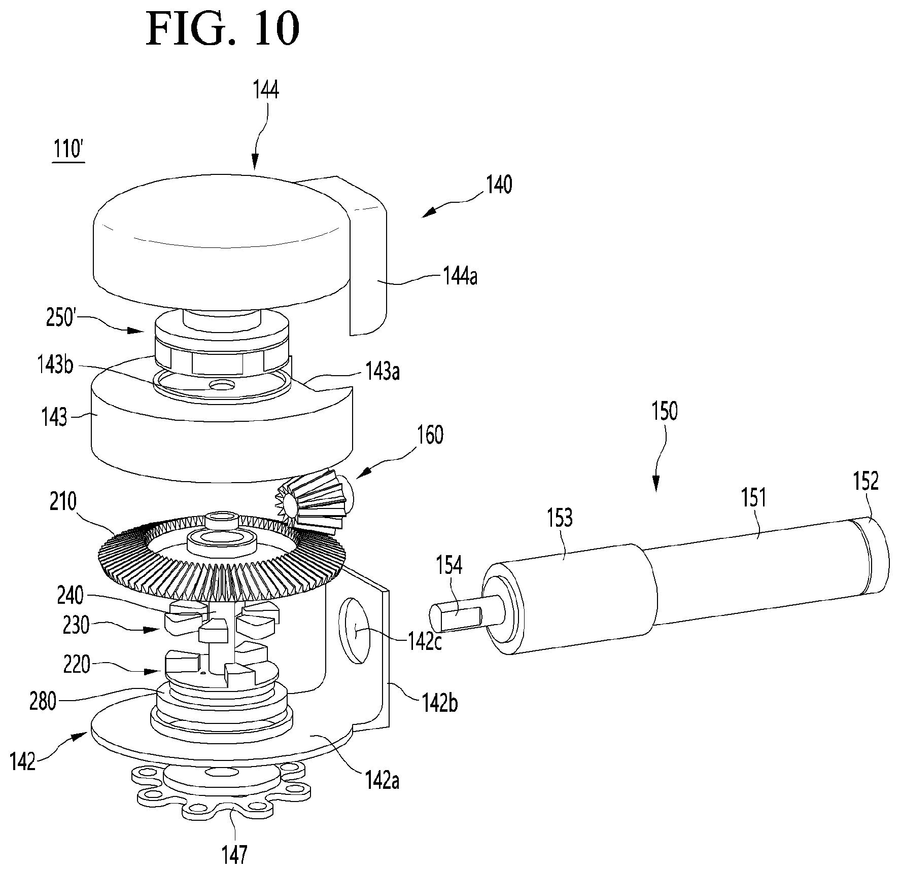 Patent US12104660 Figure 10 – Series elastic actuator