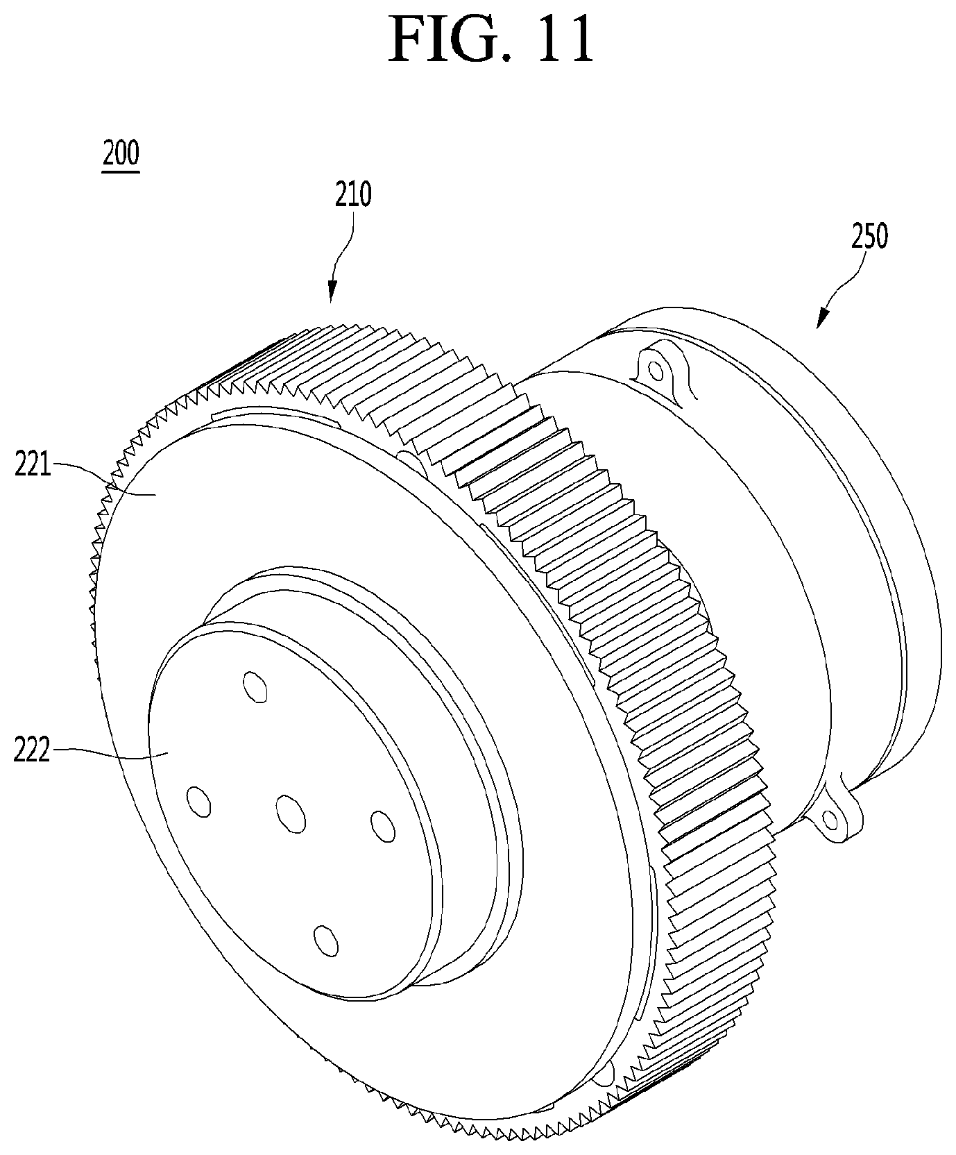 Patent US12104660 Figure 11 – Series elastic actuator
