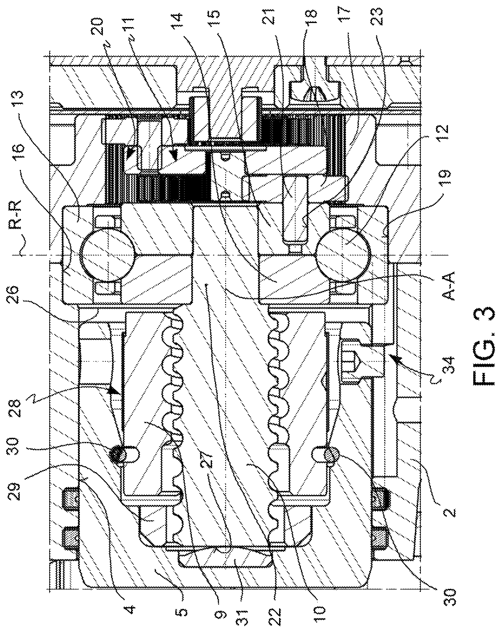 Patent US12104666 Figure 3 – Brake caliper for disc brake