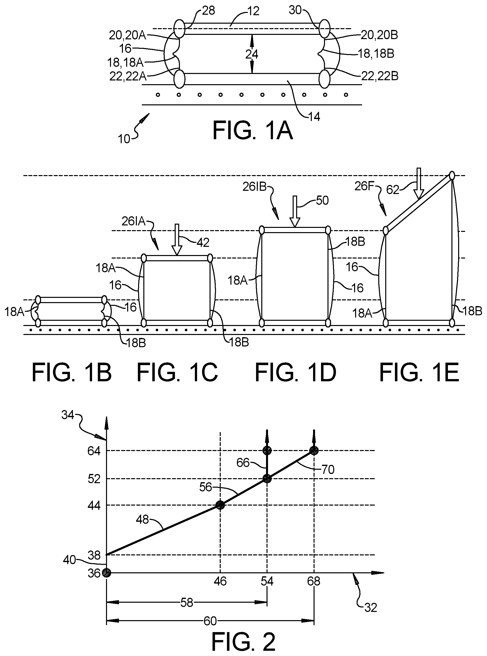 Patent US12104672 Figure 1 – Inflatable with elastic constraint tethers