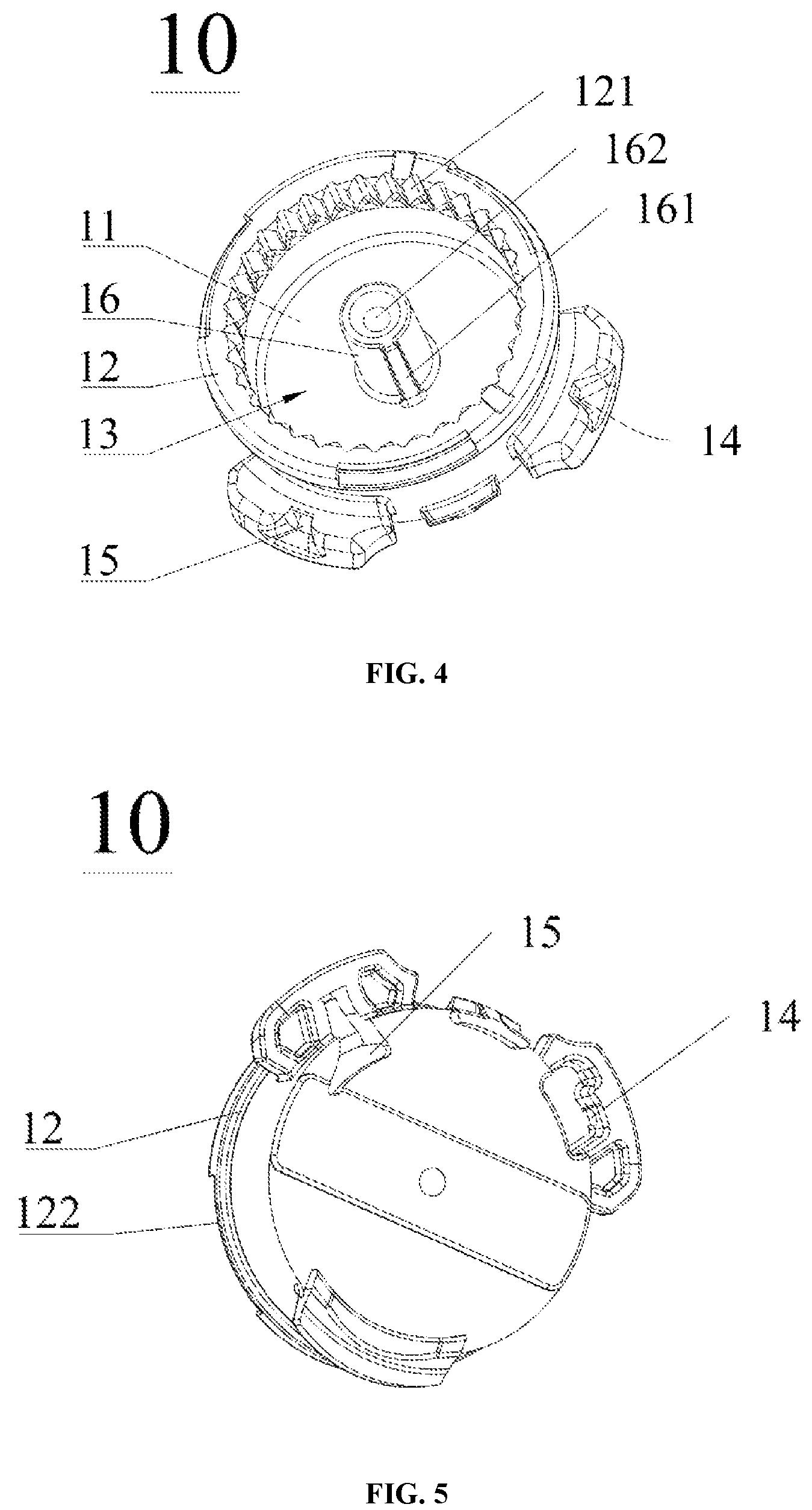 Patent US12104675 Figure 4 – Finely-adjustable cord retracting and deploying device and object