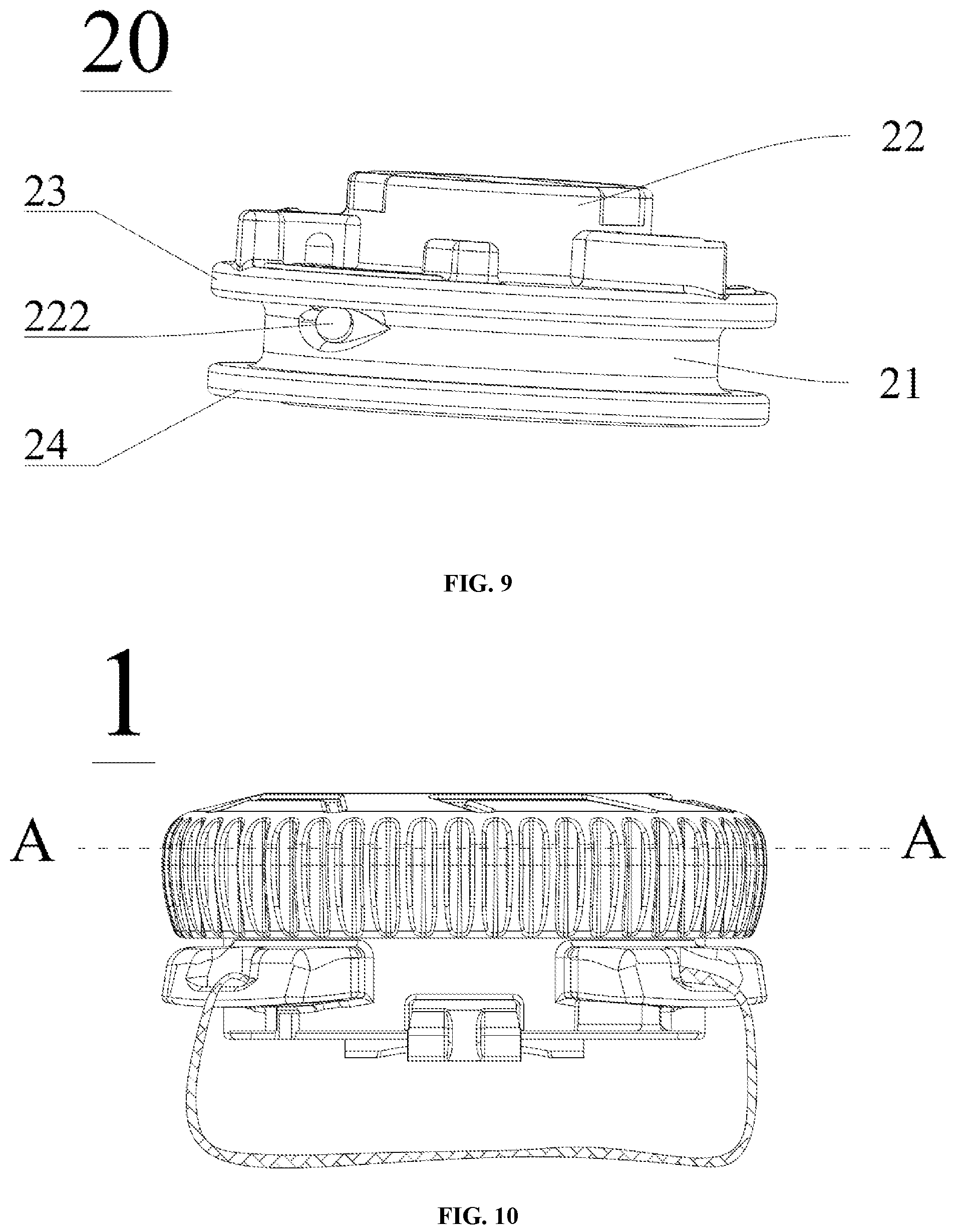 Patent US12104675 Figure 7 – Finely-adjustable cord retracting and deploying device and object