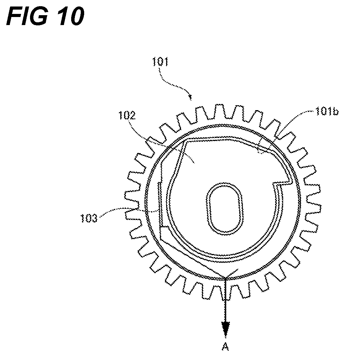 Patent US12104680 Figure 10 – Drive transmission device, fixing device, and image forming apparatus