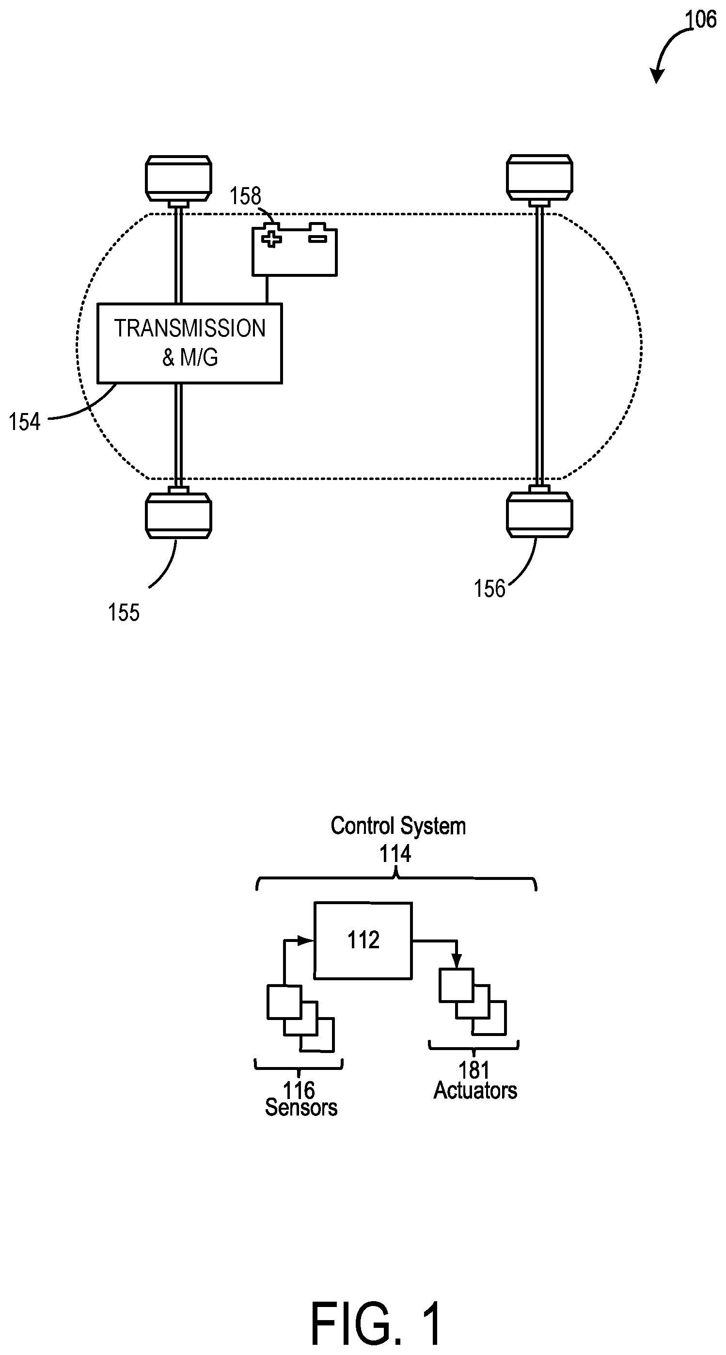 Patent US12104681 Figure 1 – Four speed countershaft transmission