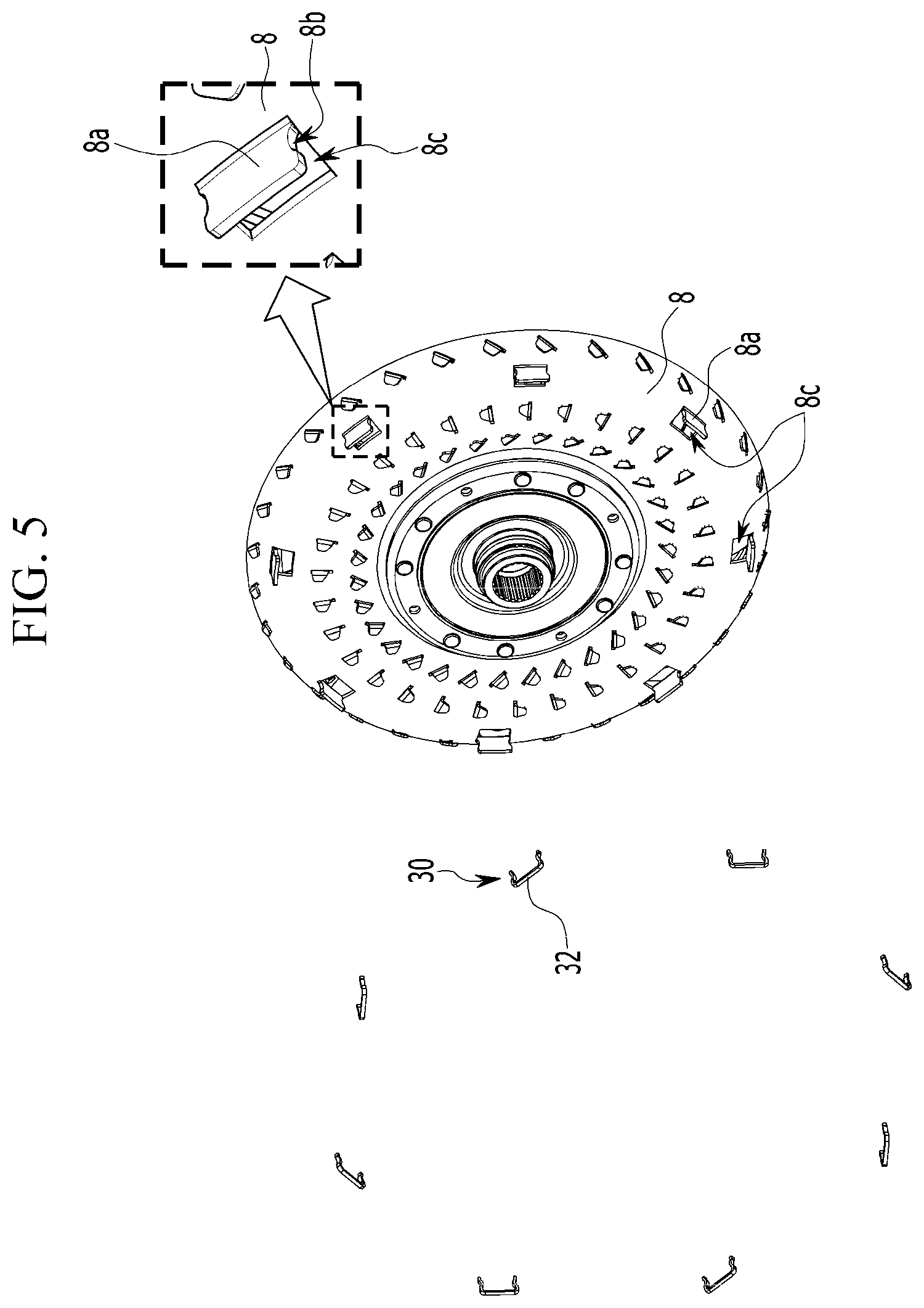 Patent US12104683 Figure 5 – Torque converter
