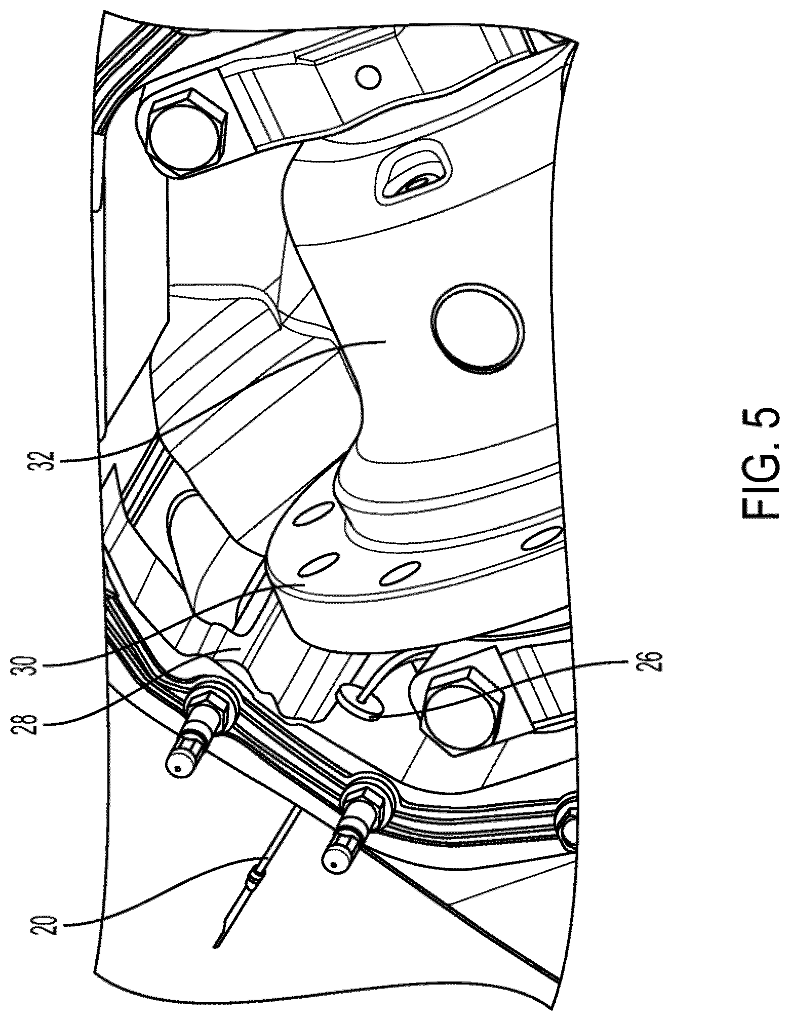 Patent US12104684 Figure 5 – Electronic locking differential assembly with wire guide and cover