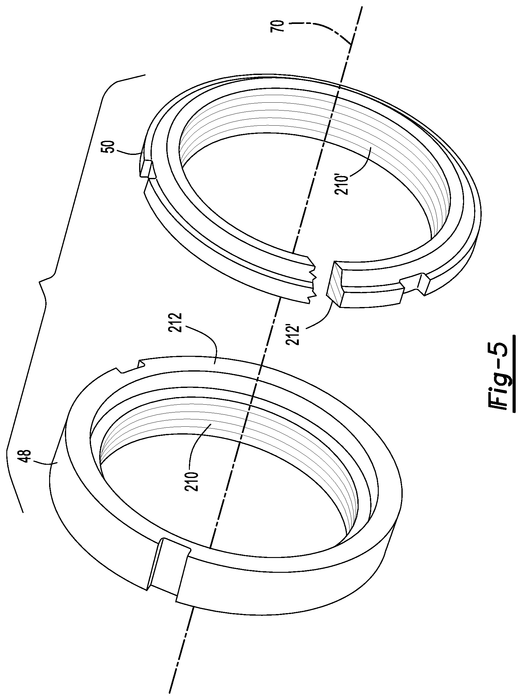 Patent US12104685 Figure 5 – Axle assembly and a unitary yoke-shaft
