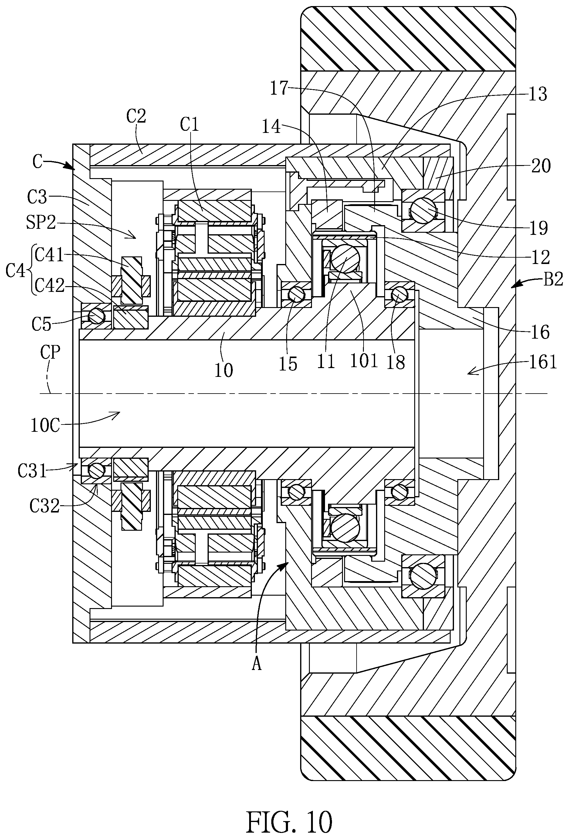 Patent US12104686 Figure 10 – Dynamic power device, automatic mobile vehicle, transfer apparatus, dynamic power supply system, and electric bicycle