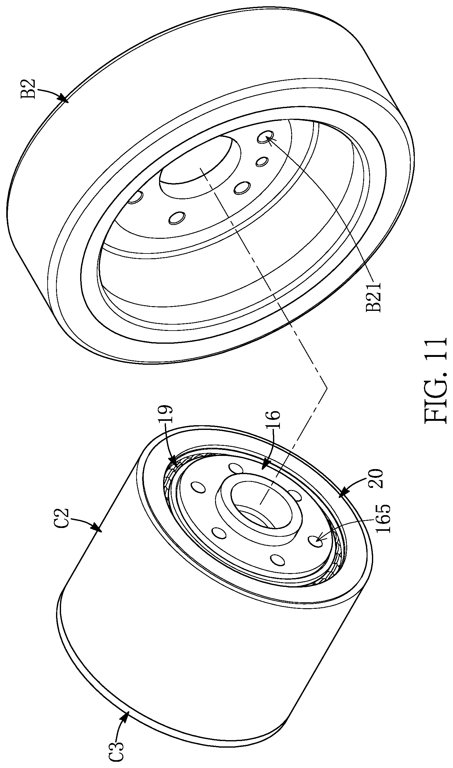 Patent US12104686 Figure 11 – Dynamic power device, automatic mobile vehicle, transfer apparatus, dynamic power supply system, and electric bicycle