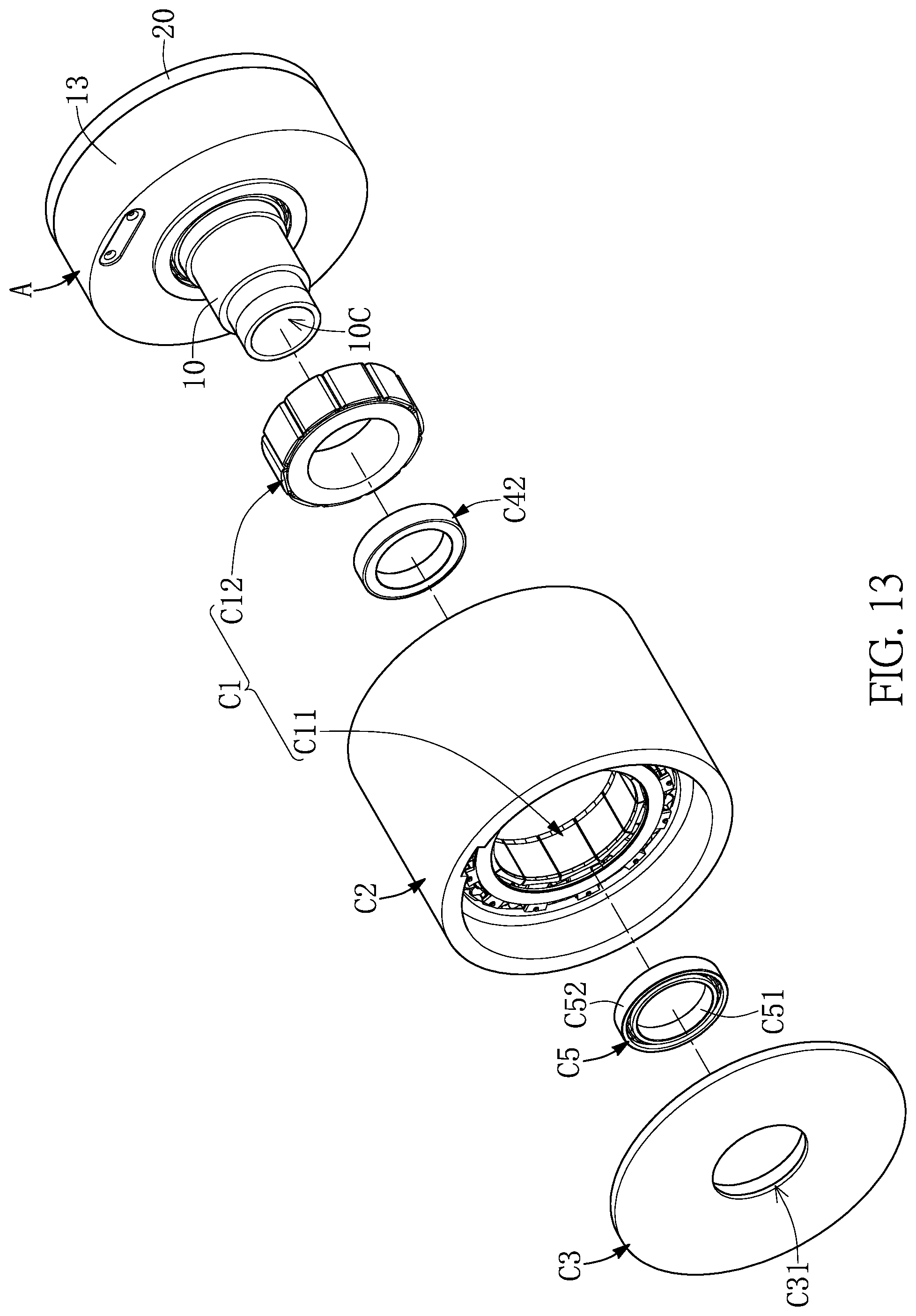 Patent US12104686 Figure 13 – Dynamic power device, automatic mobile vehicle, transfer apparatus, dynamic power supply system, and electric bicycle