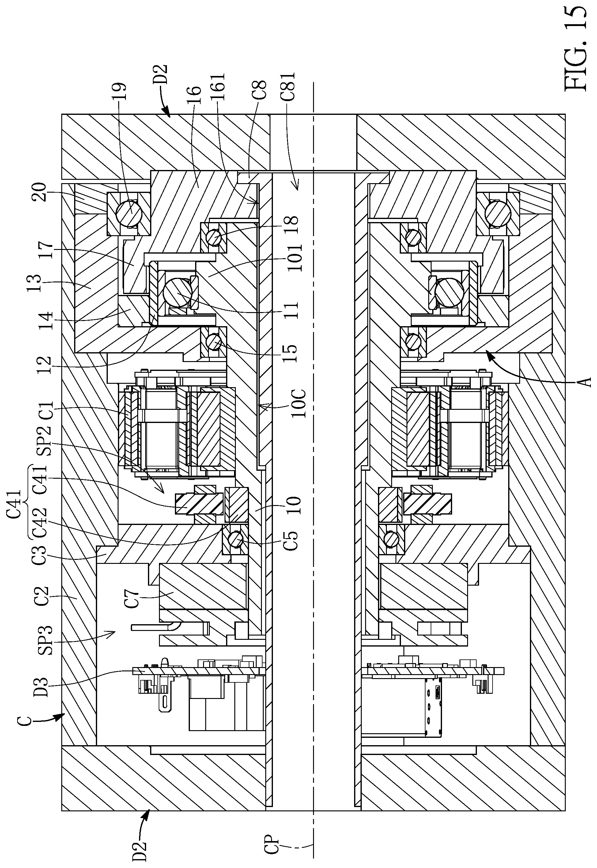 Patent US12104686 Figure 15 – Dynamic power device, automatic mobile vehicle, transfer apparatus, dynamic power supply system, and electric bicycle