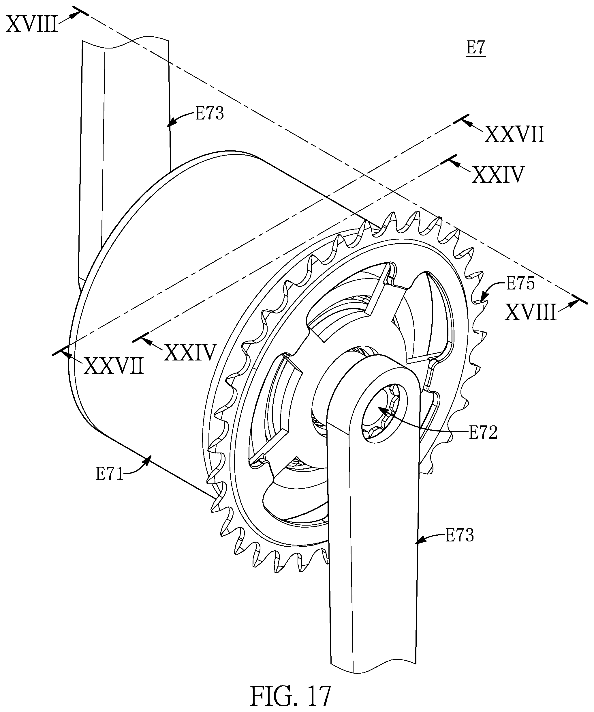 Patent US12104686 Figure 17 – Dynamic power device, automatic mobile vehicle, transfer apparatus, dynamic power supply system, and electric bicycle