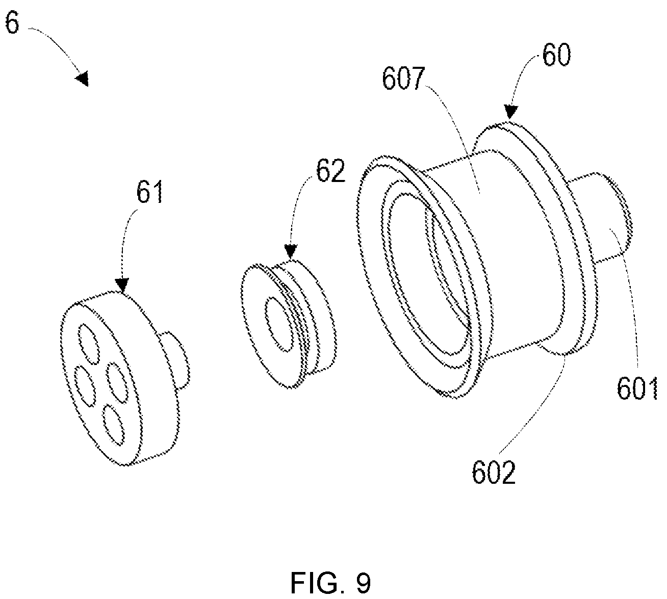 Patent US12104687 Figure 9 – Harmonic reducer with structure to prevent pressure buildup and industrial robot