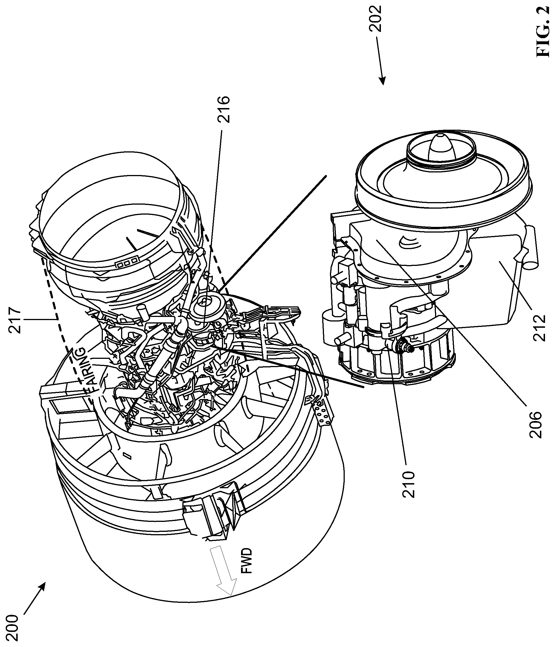 Patent US12104690 Figure 2 – Epicyclic gear carrier assembly having an integrated lubrication pump