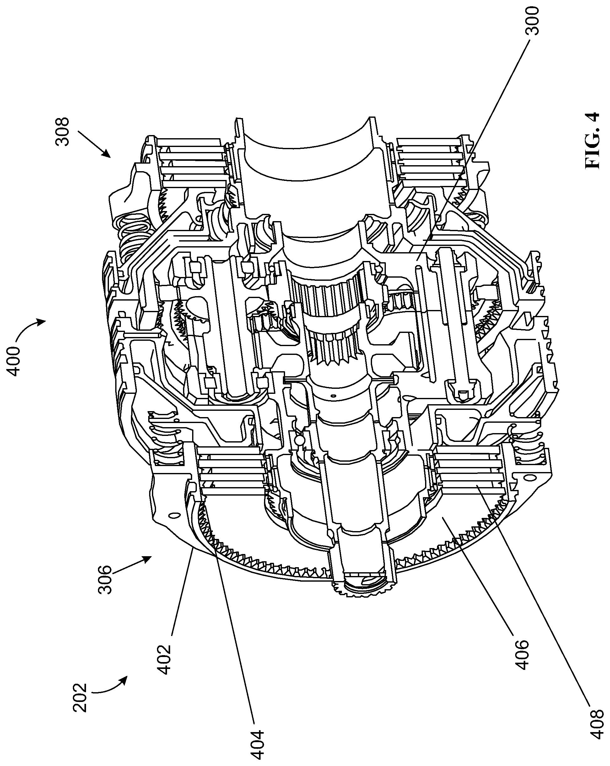 Patent US12104690 Figure 4 – Epicyclic gear carrier assembly having an integrated lubrication pump