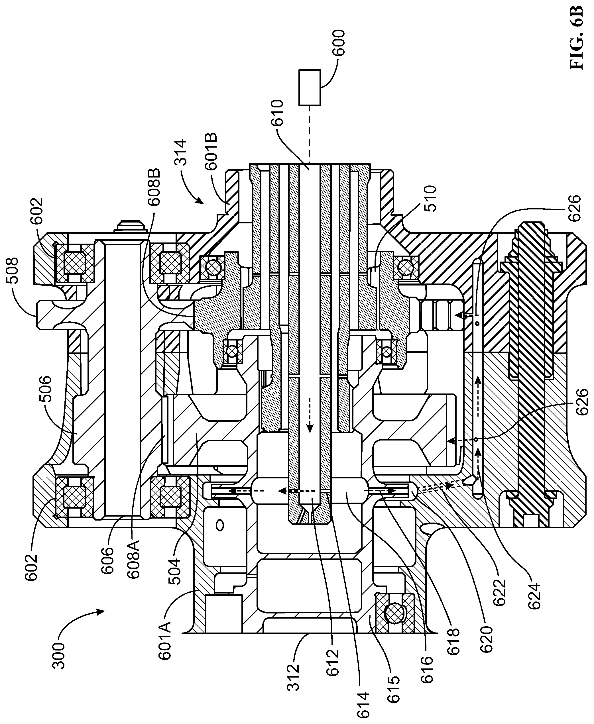 Patent US12104690 Figure 7 – Epicyclic gear carrier assembly having an integrated lubrication pump