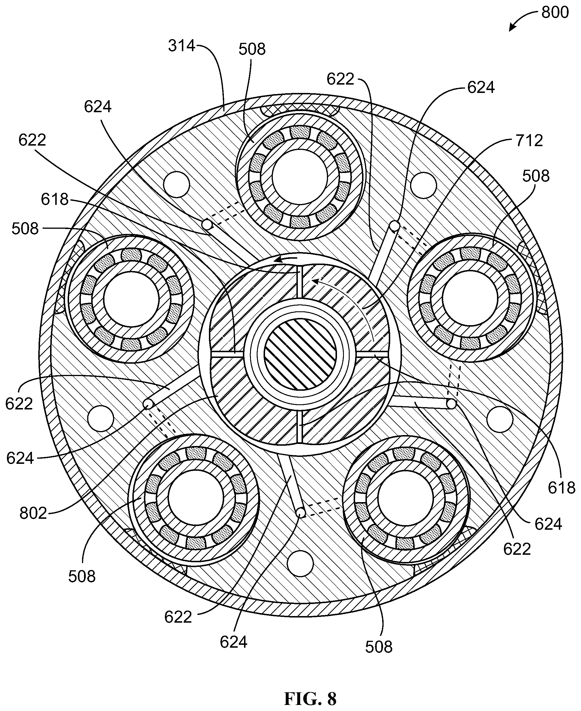 Patent US12104690 Figure 10 – Epicyclic gear carrier assembly having an integrated lubrication pump