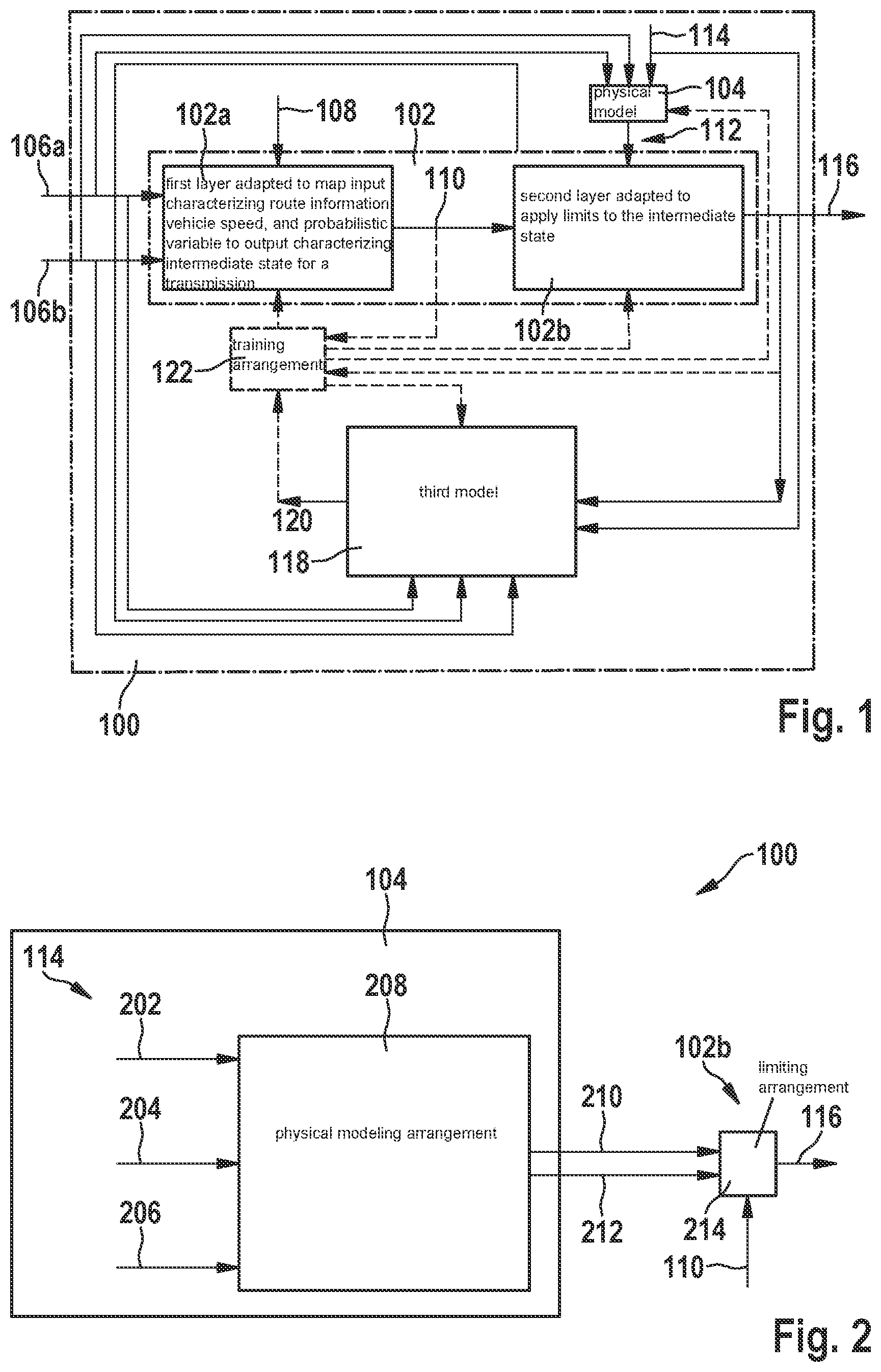 Patent US12104691 Figure 1 – Device, method and machine learning system for determining a state of a transmission for a vehicle