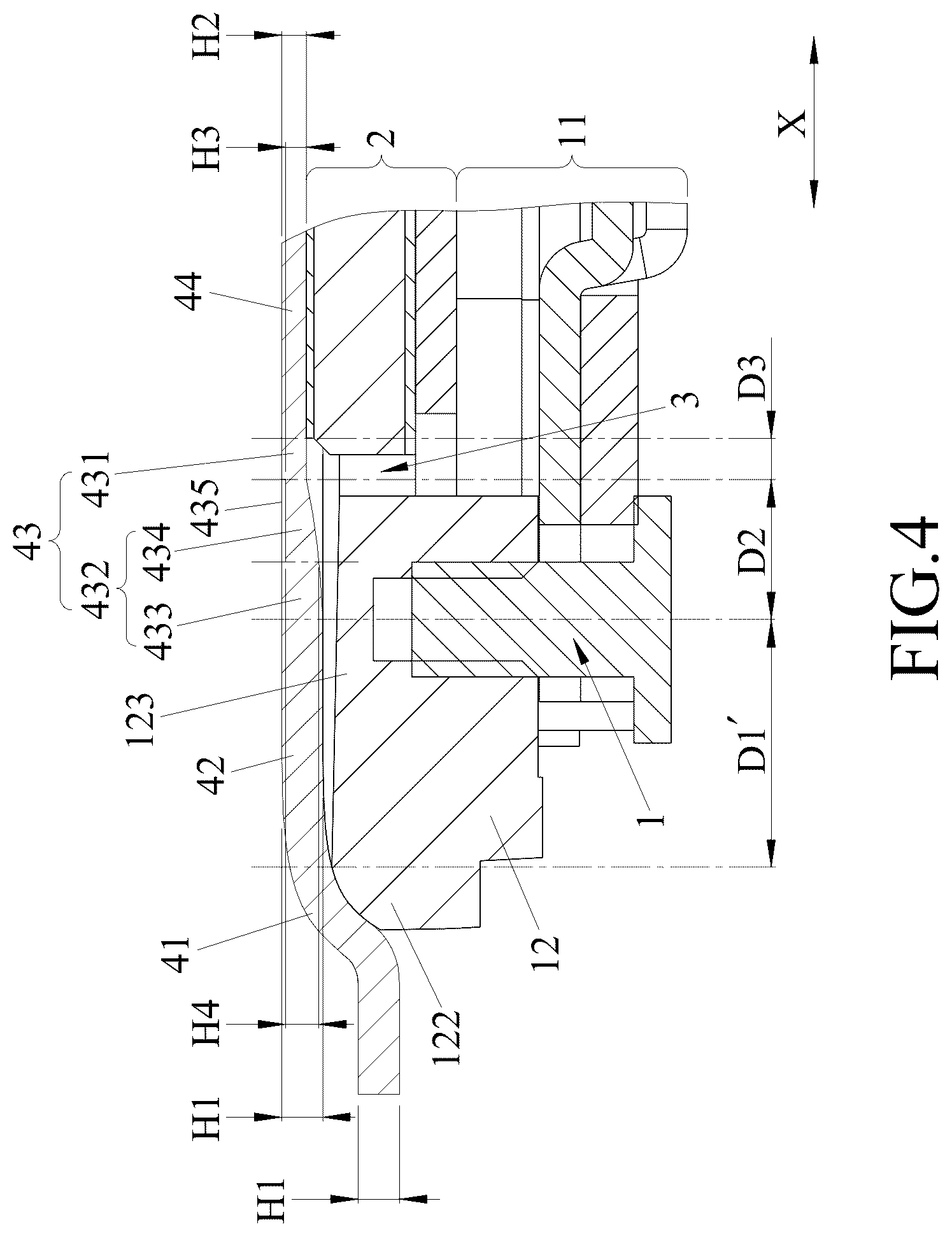 Patent US12104696 Figure 4 – Click pad device