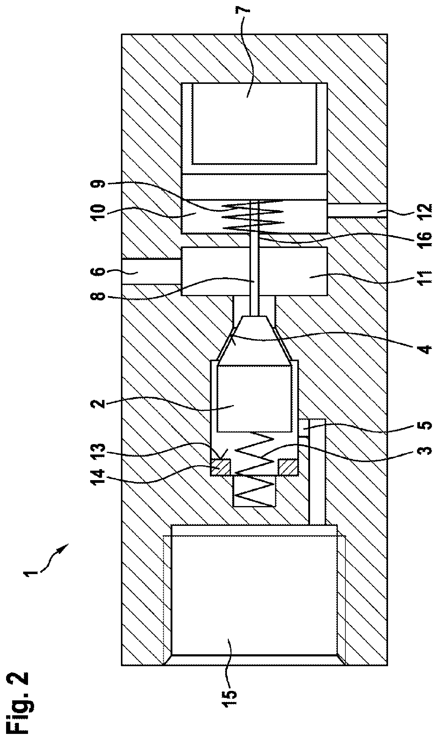 Patent US12104700 Figure 2 – Shut-off valve for a pressurized-gas vessel, pressurized-gas vessel