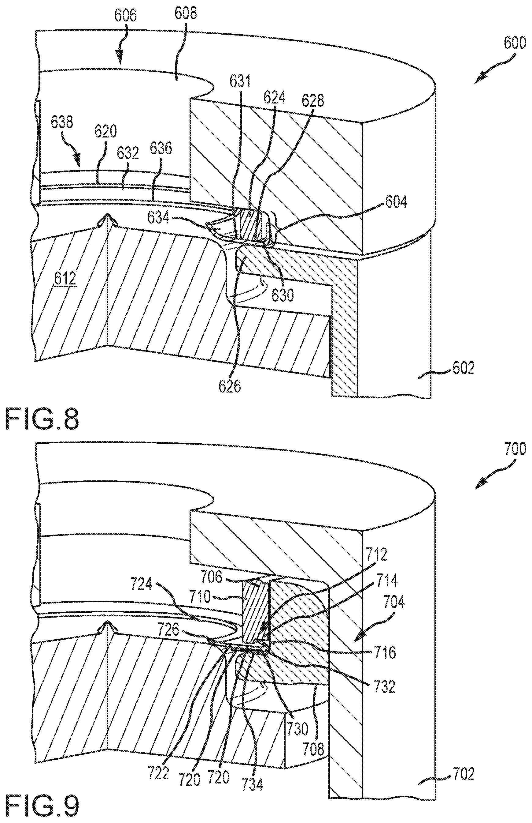 Patent US12104701 Figure 6 – Resilient metal seal for check valve