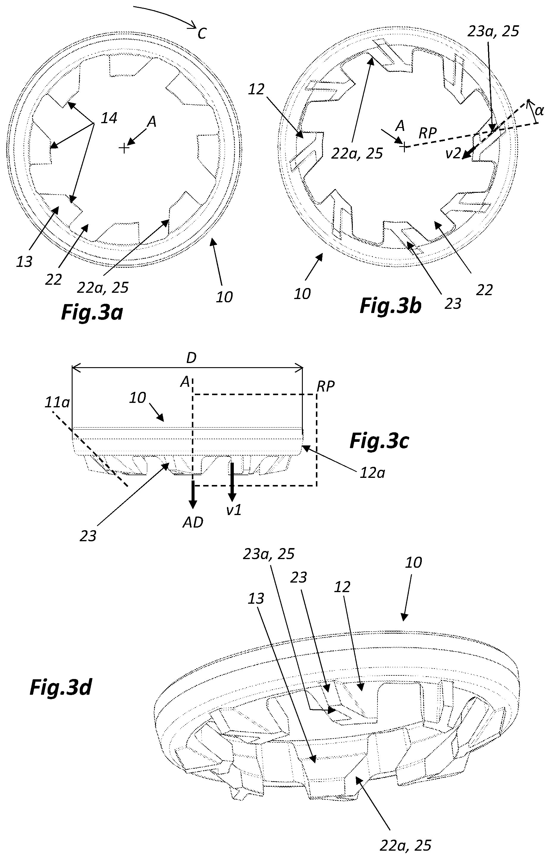Patent US12104702 Figure 2 – Gasket, fluid flow control valve and method of cleaning such a valve