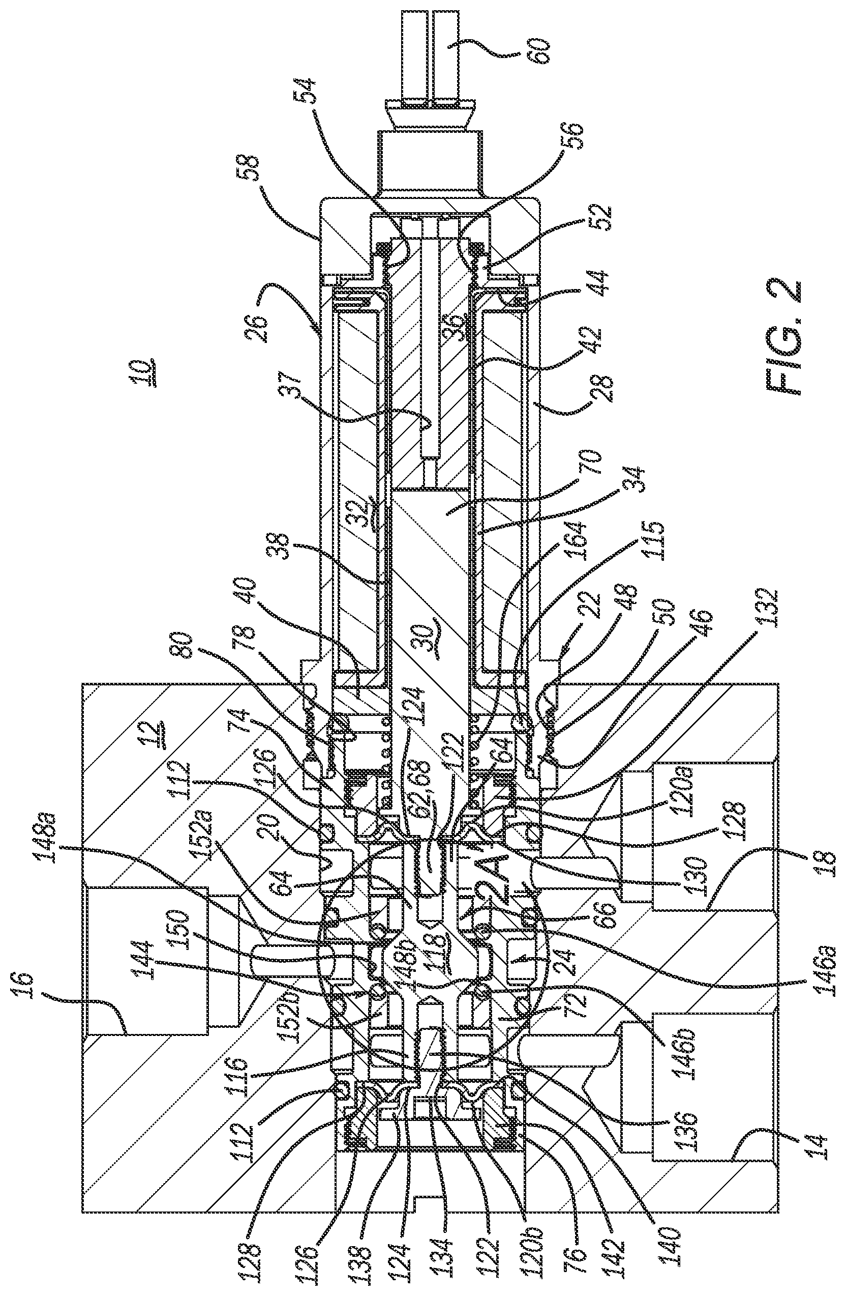 Patent US12104704 Figure 2 – Three-way valve