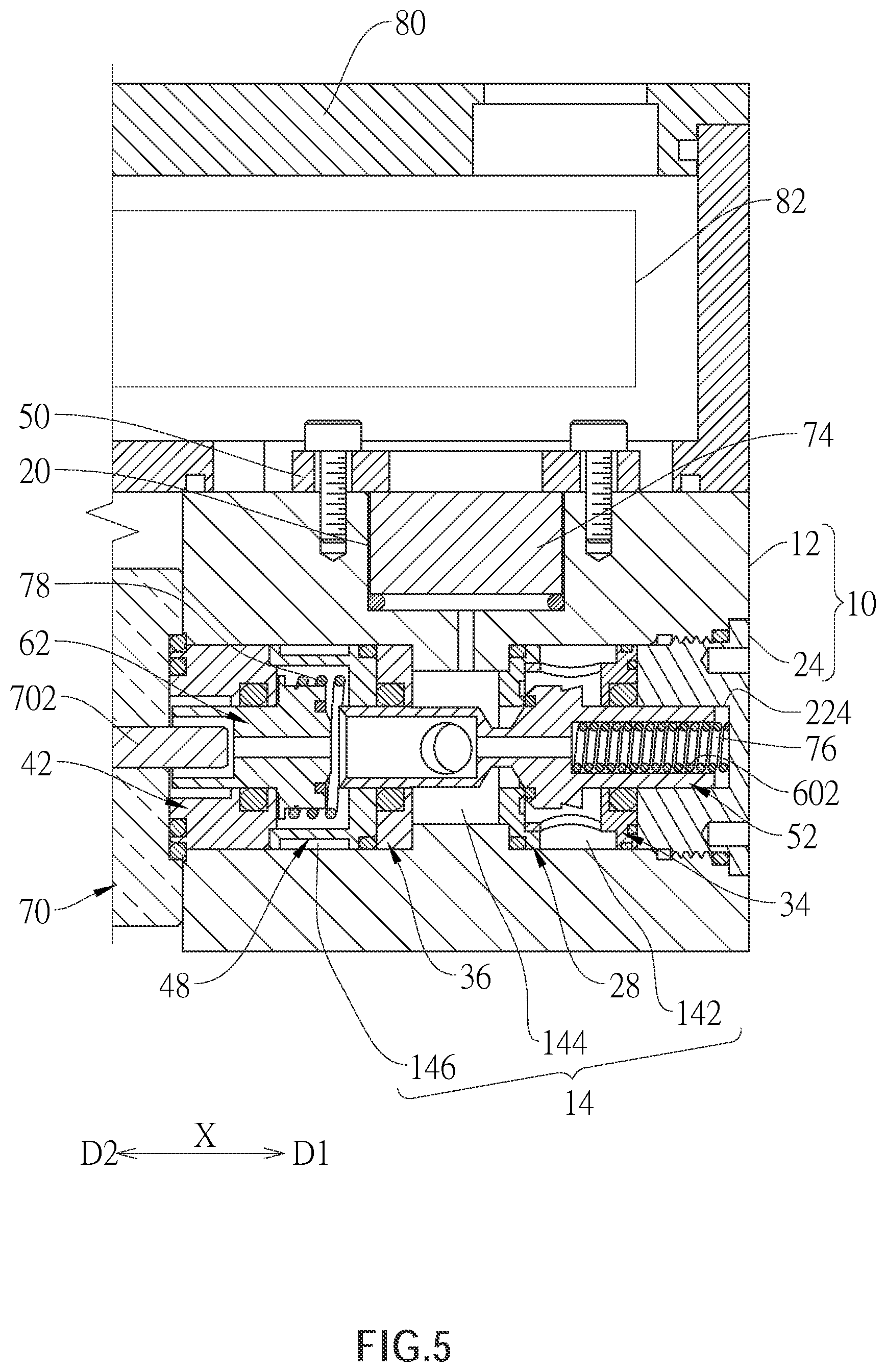 Patent US12104706 Figure 5 – Fluid pressure proportional valve