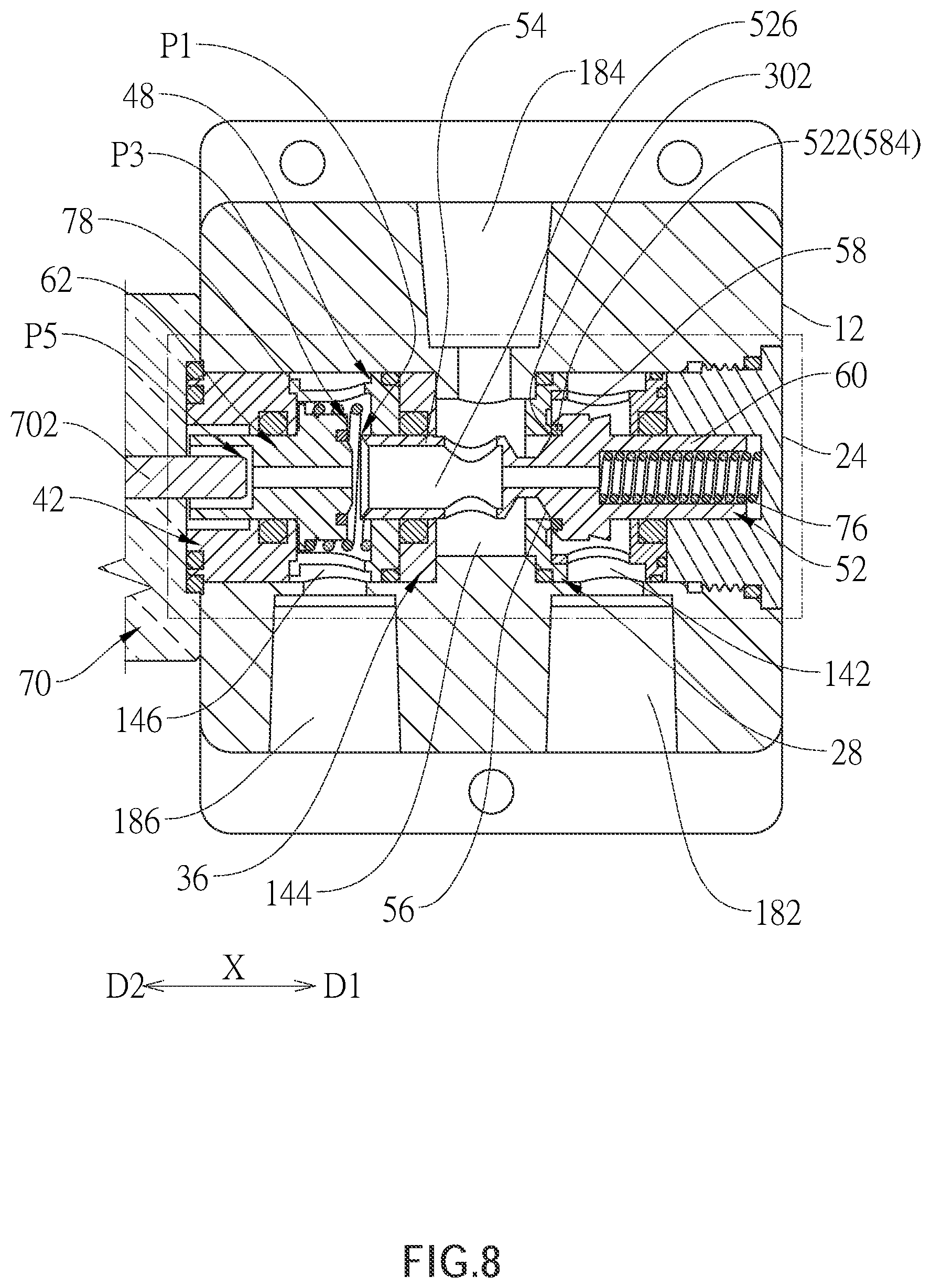 Patent US12104706 Figure 8 – Fluid pressure proportional valve
