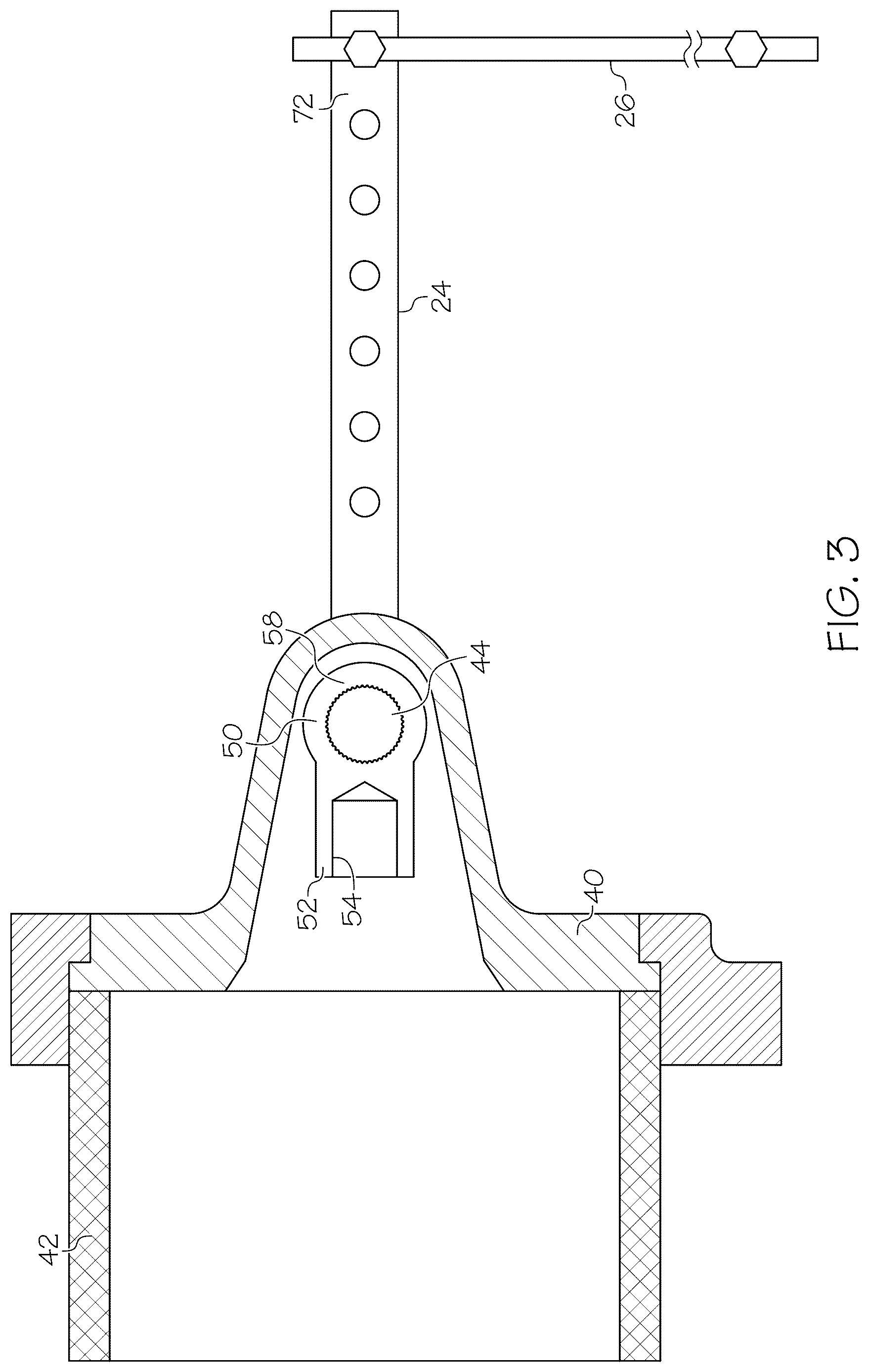 Patent US12104712 Figure 3 – Lever operated dump valve with improved accuracy