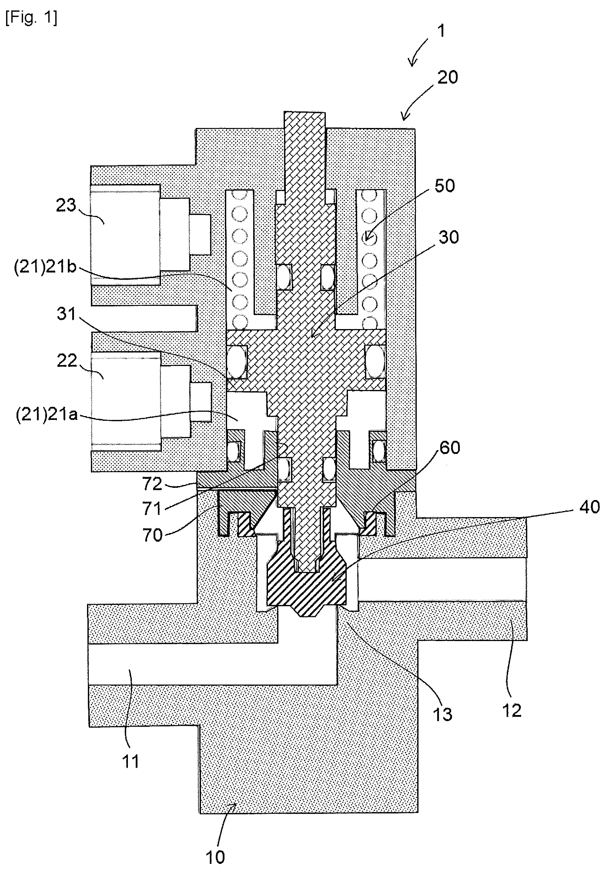 Patent US12104713 Figure 1 – Diaphragm valve