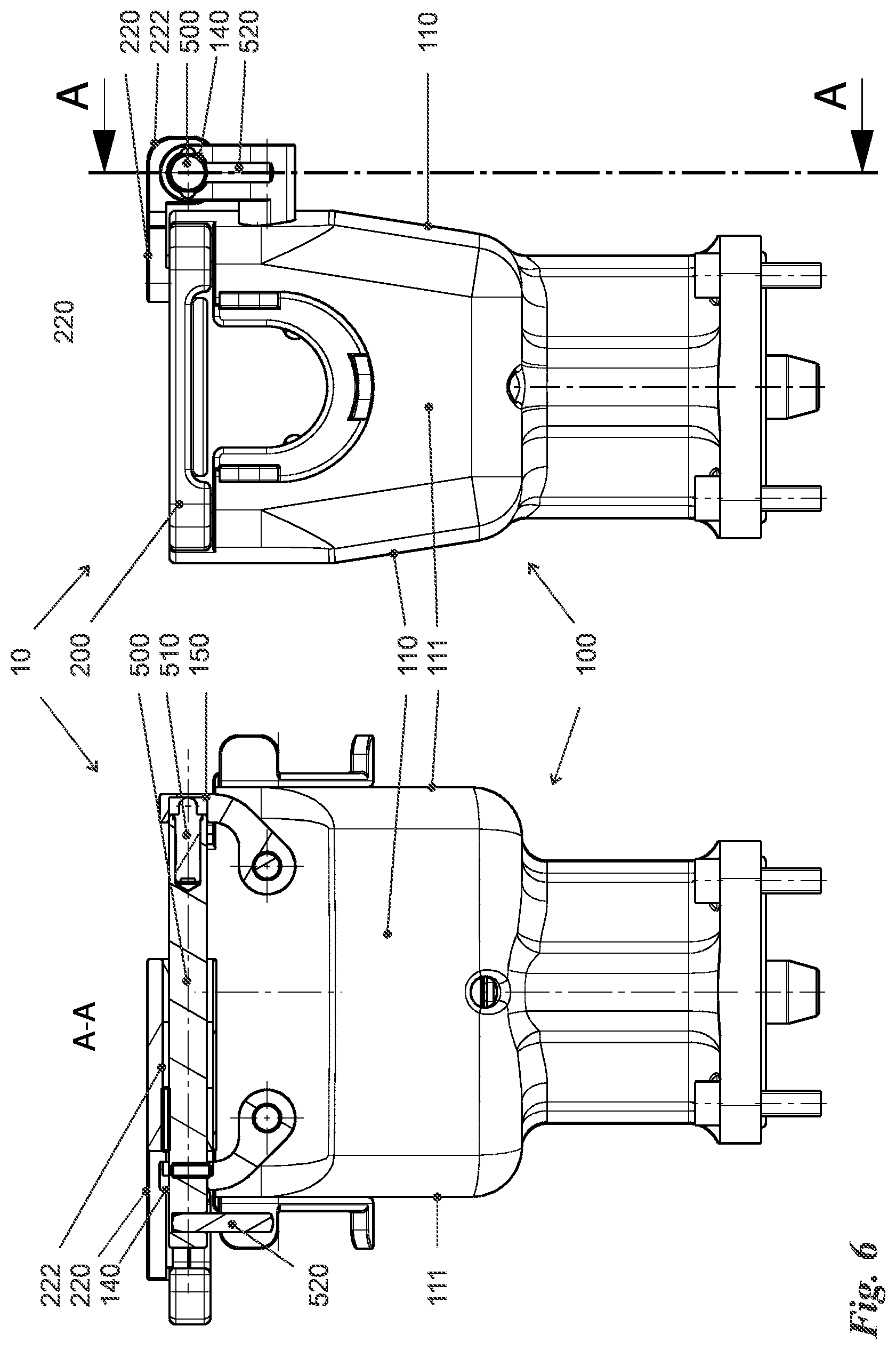 Patent US12104716 Figure 6 – Pinch valve
