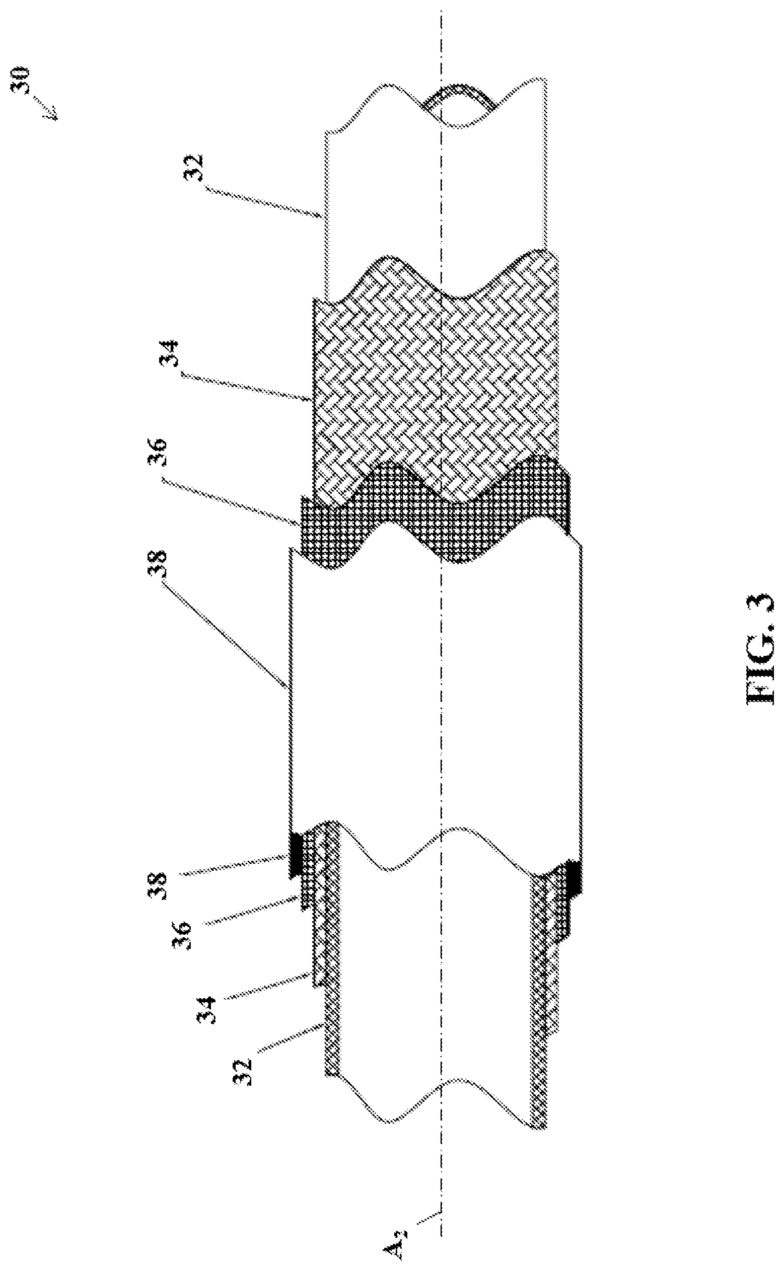 Patent US12104718 Figure 3 – Fiber reinforced hoses, composite materials and articles, and related methods