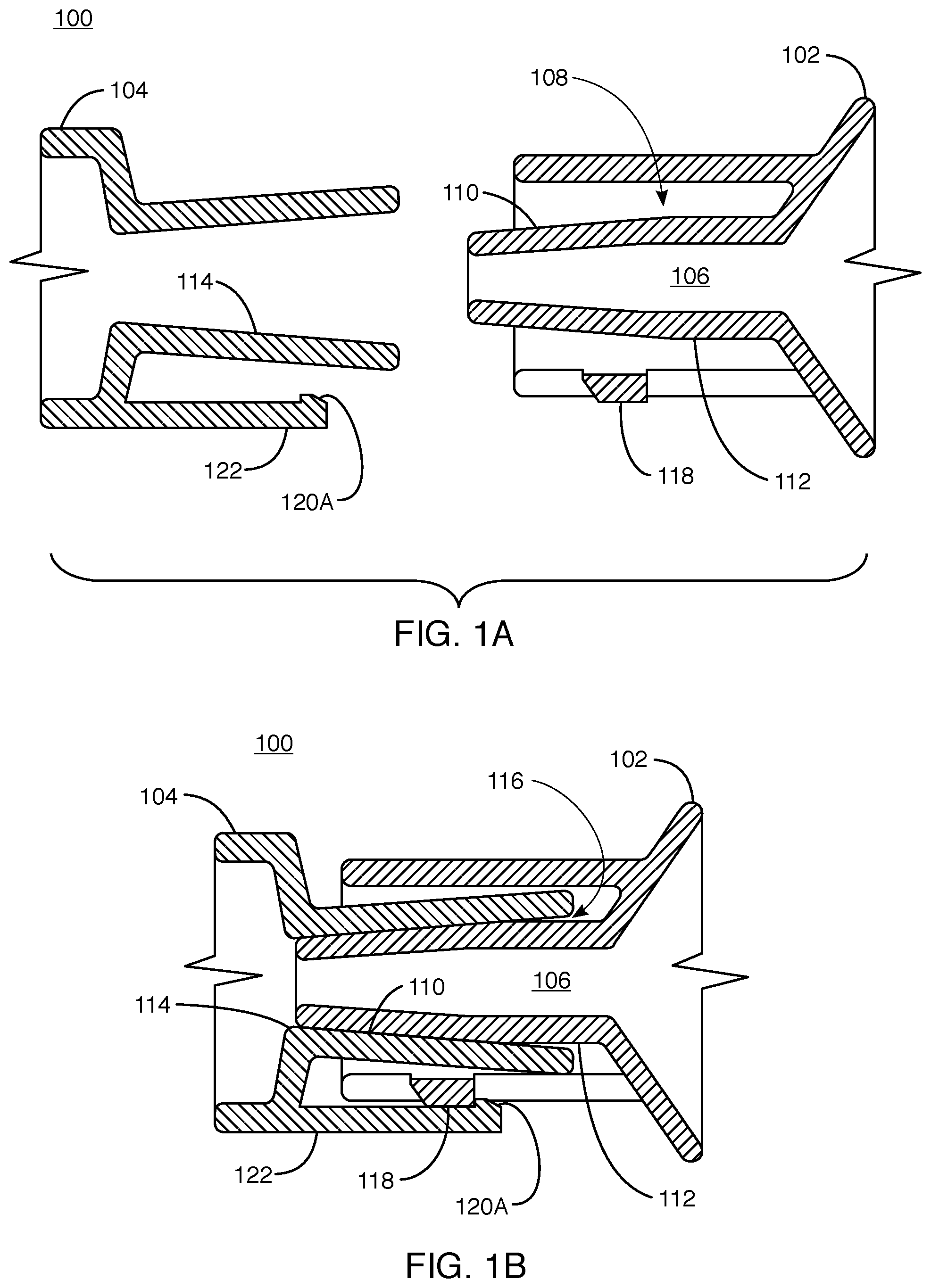 Patent US12104722 Figure 1 – Medium connector