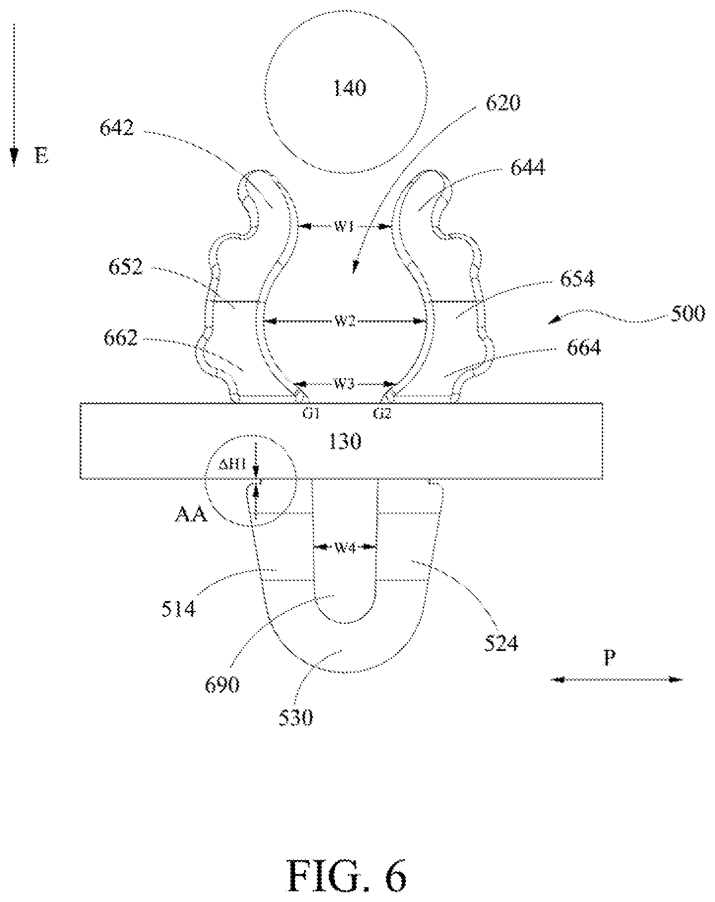 Patent US12104725 Figure 5 – Cable fixing device and antenna