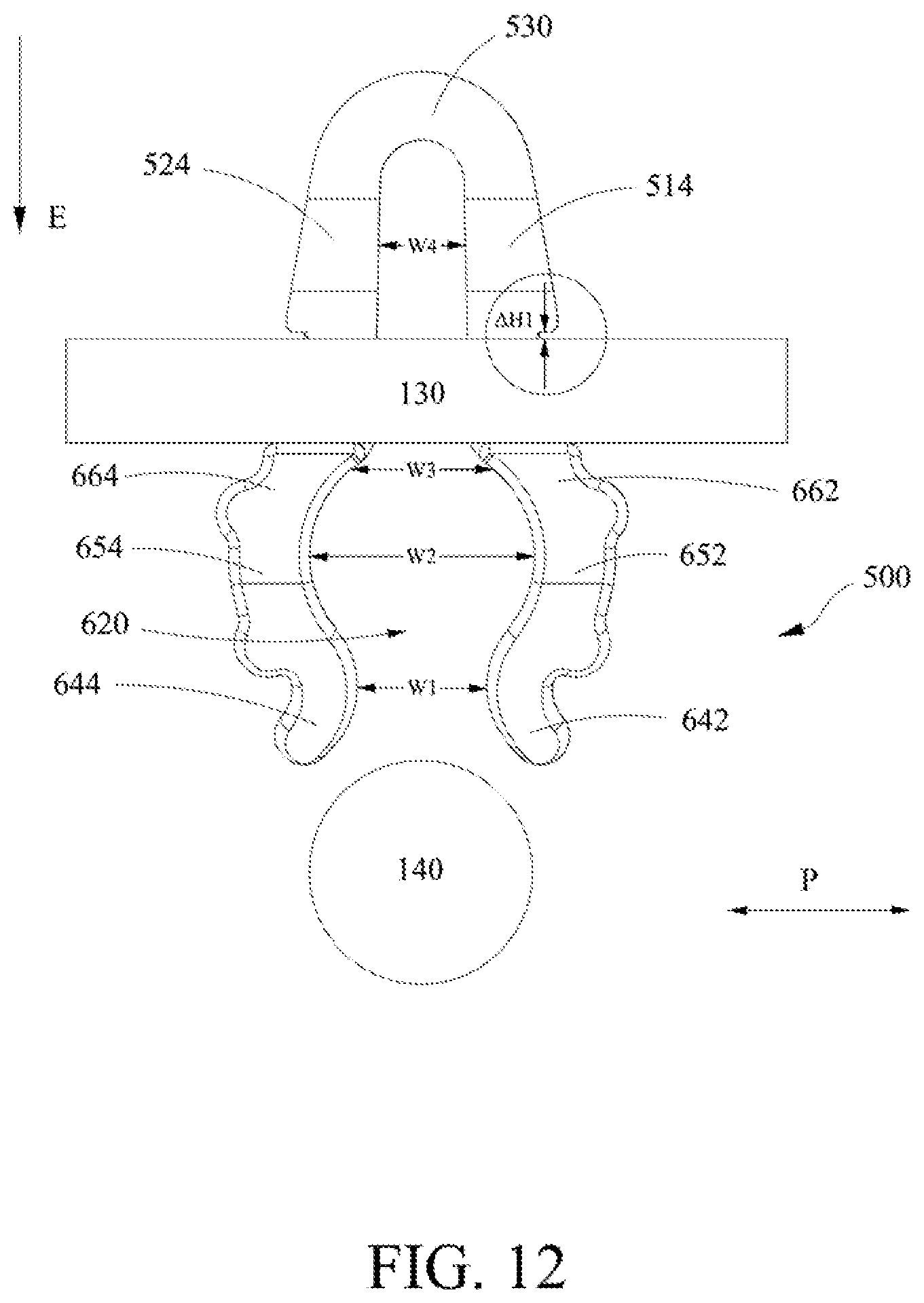 Patent US12104725 Figure 12 – Cable fixing device and antenna