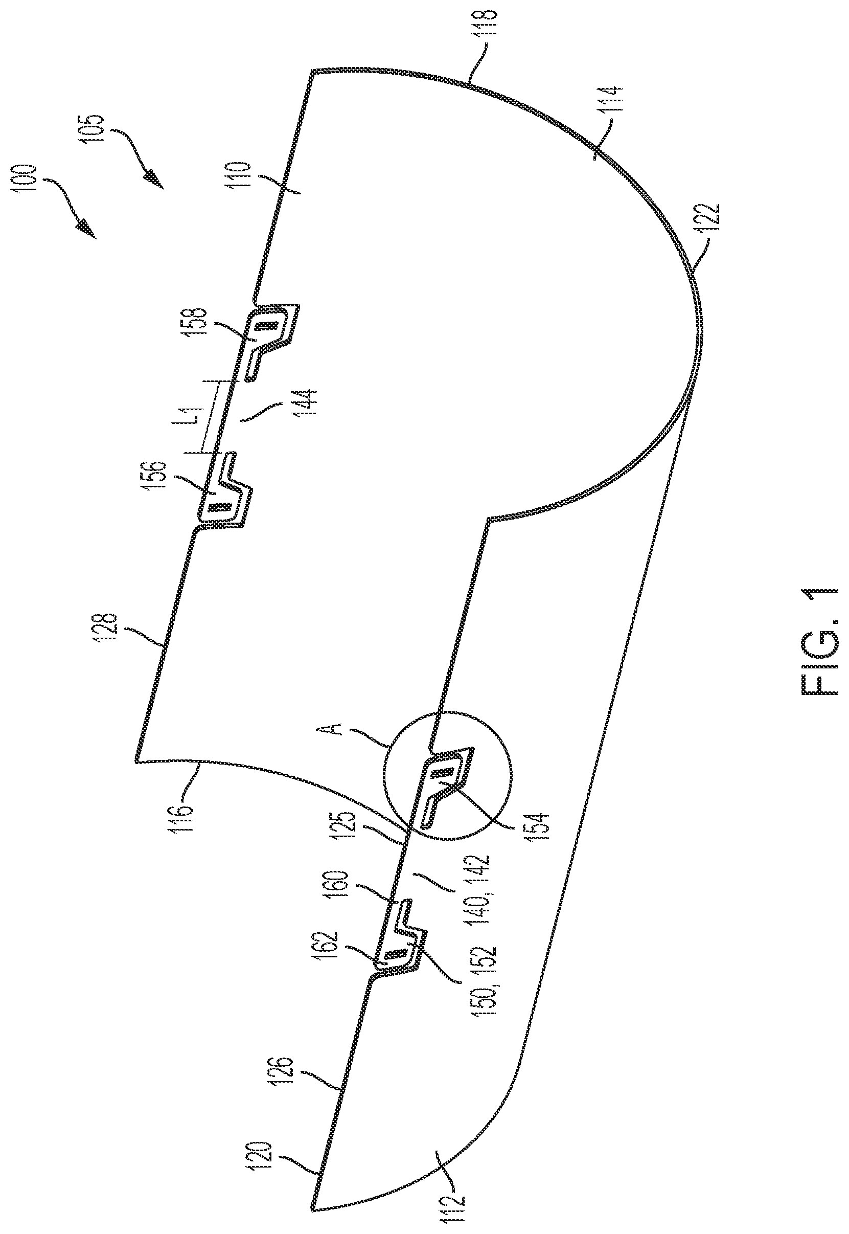 Patent US12104726 — Lockable pipe shield — Figure 1
