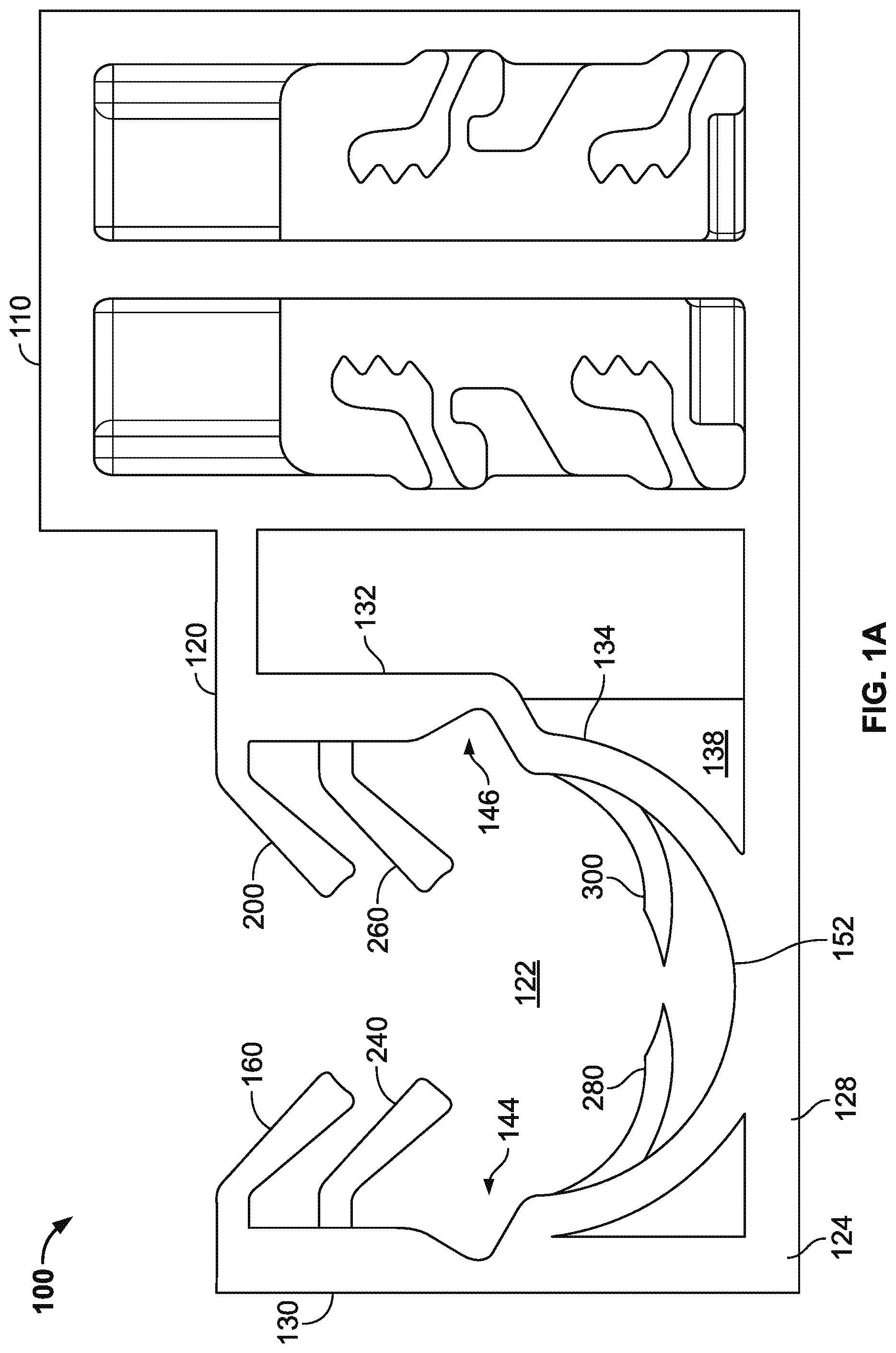 Patent US12104727 Figure 1 – Line retainer