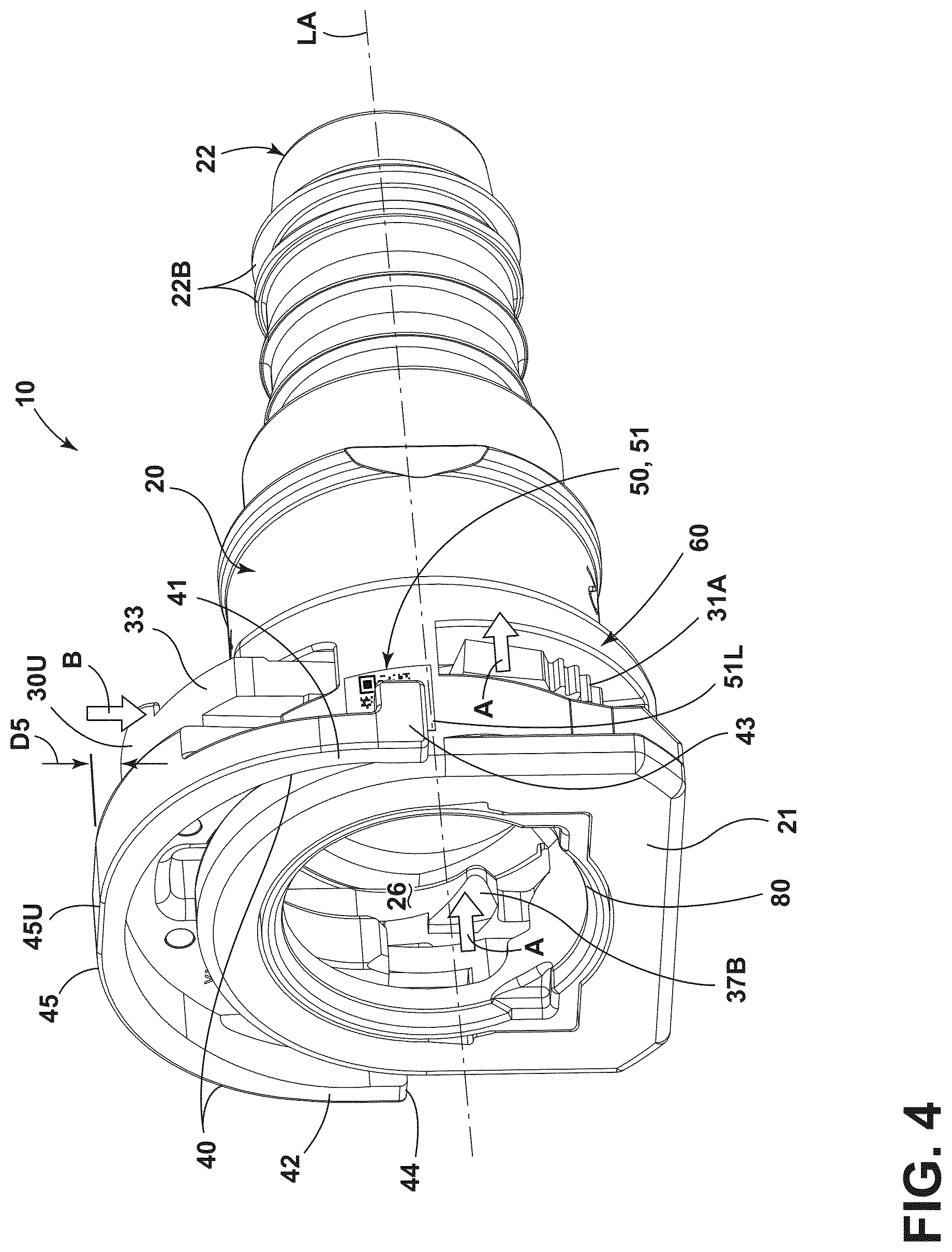 Patent US12104729 Figure 4 – Quick connector verification system and related method of use