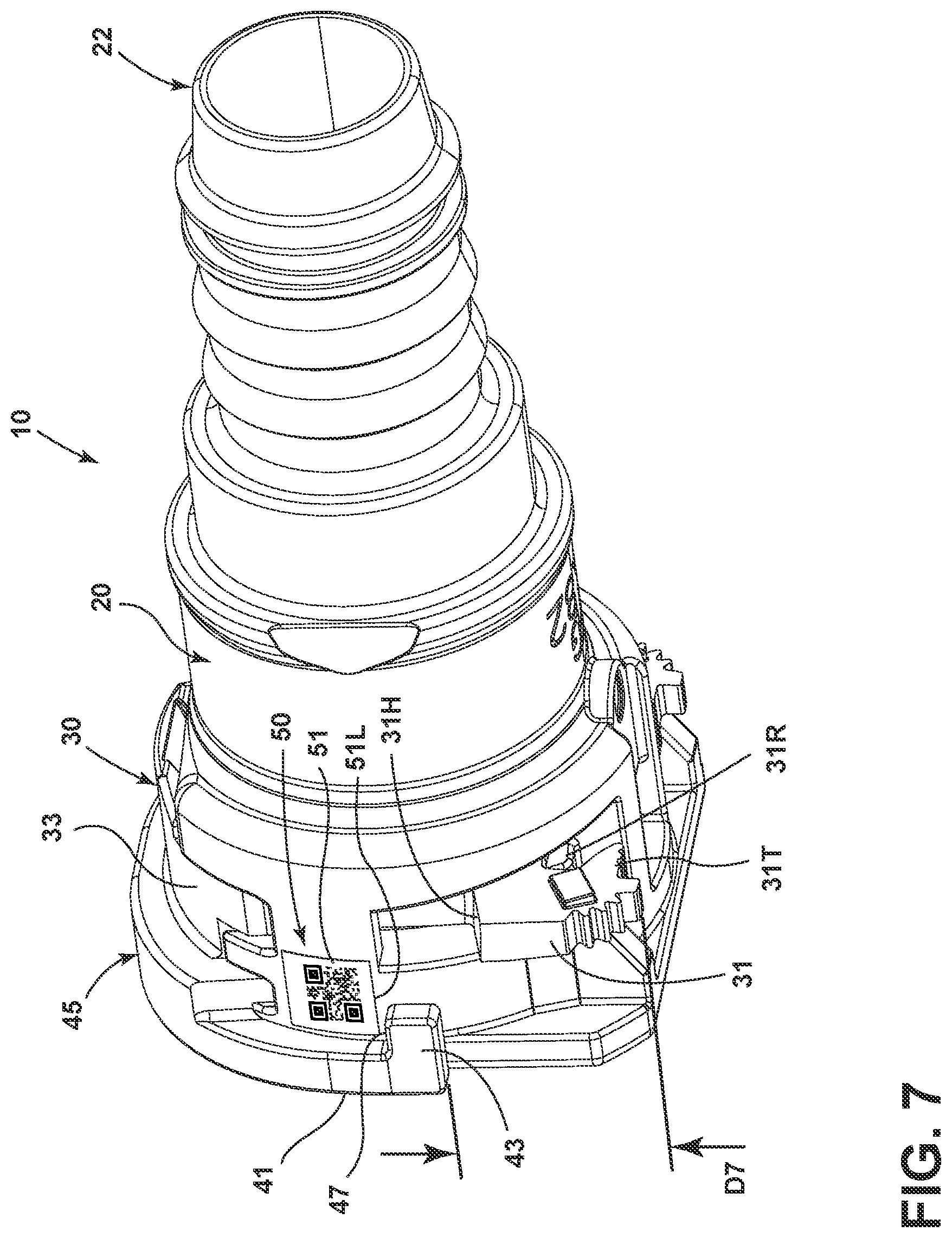 Patent US12104729 Figure 7 – Quick connector verification system and related method of use